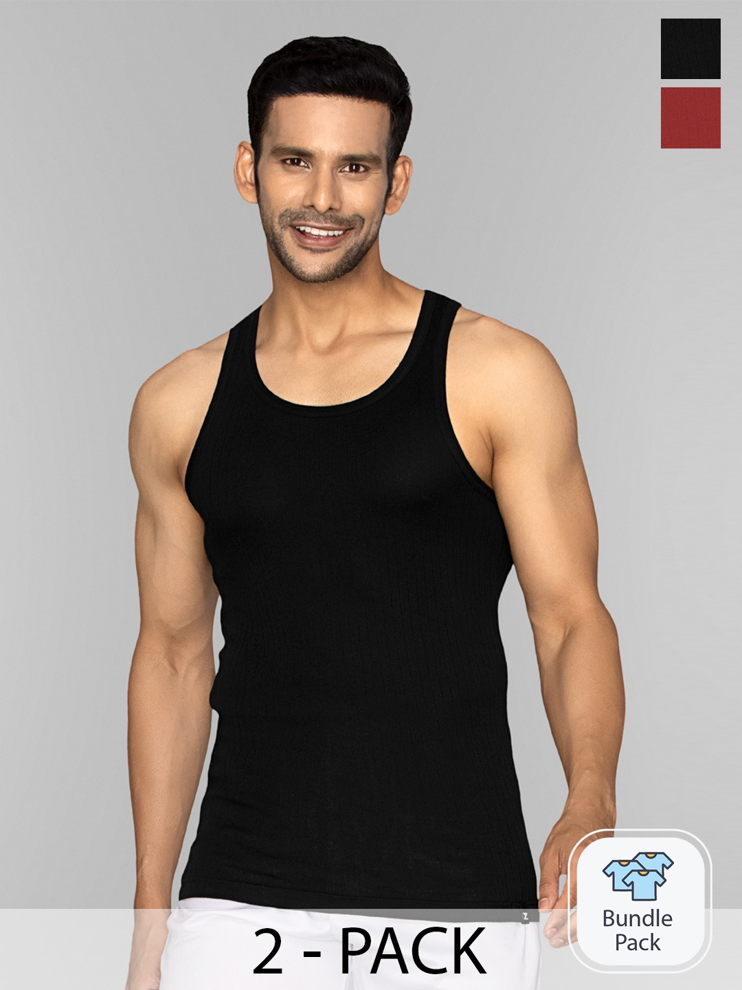 XYXX Men Pack of 2 Solid Nova Super Combed Cotton Round Neck Innerwear Vest, Black
XYXX Men Pack of 2 Solid Nova Super Combed Cotton Round Neck Innerwear Vest, Black