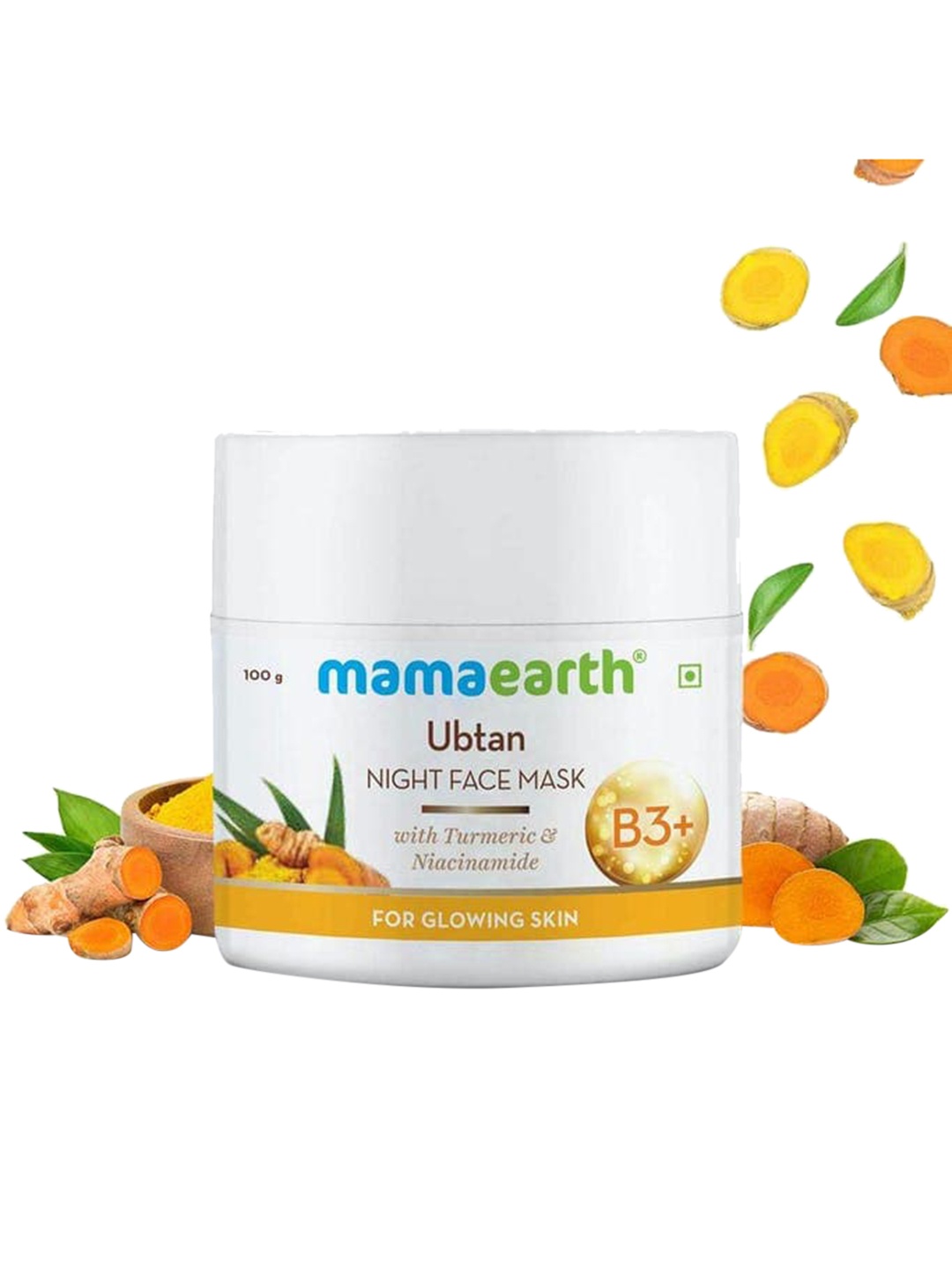 Mamaearth Ubtan Night Sleeping Face Mask B3+ with Turmeric & Niacinamide - 100 g, White
Mamaearth Ubtan Night Sleeping Face Mask B3+ with Turmeric & Niacinamide - 100 g, White