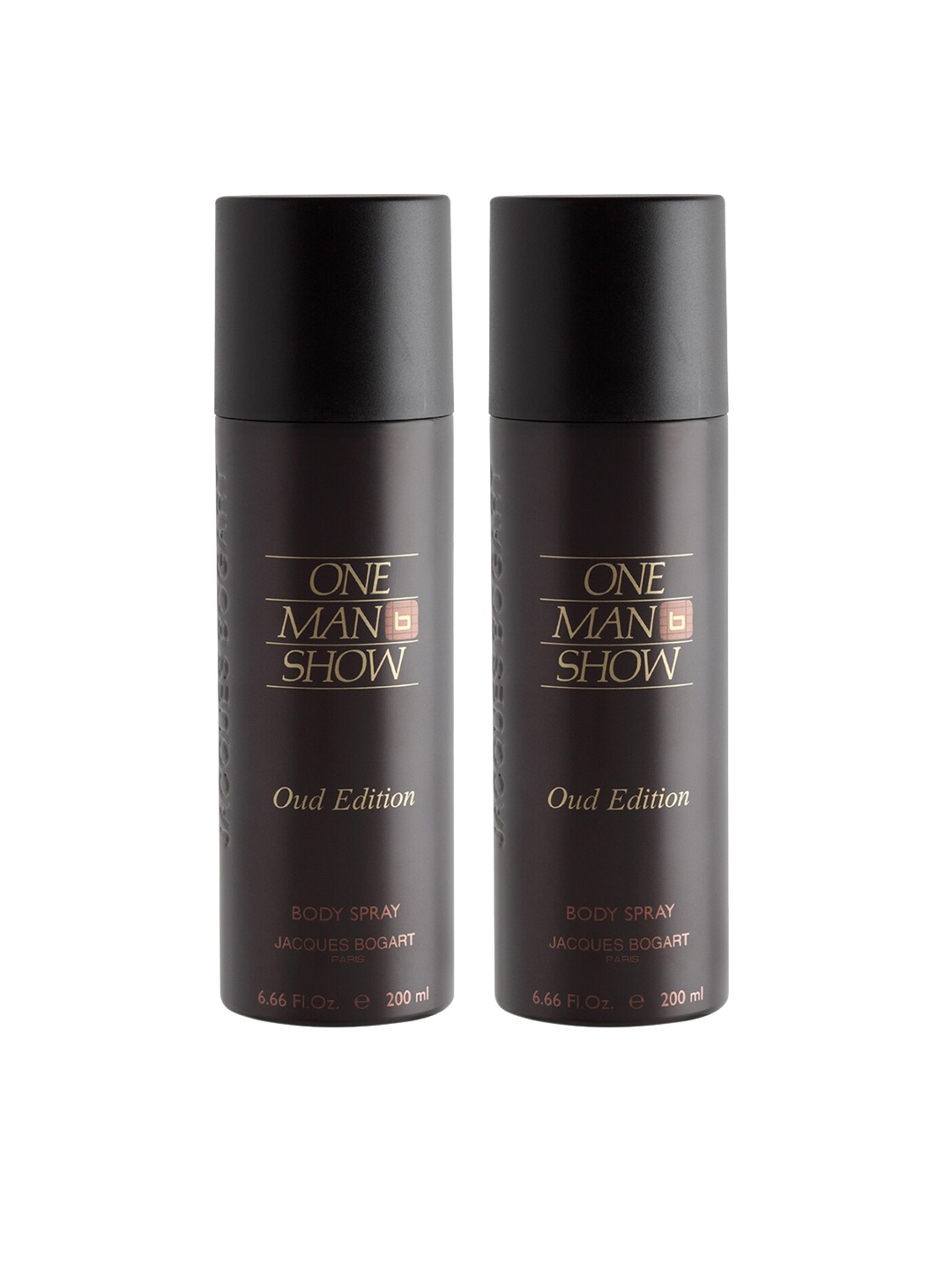 JACQUES BOGART Men Set of 2 One Man Show Oud Deodorant Body Spray - 200 ml Each, Coffee brown
JACQUES BOGART Men Set of 2 One Man Show Oud Deodorant Body Spray - 200 ml Each, Coffee brown