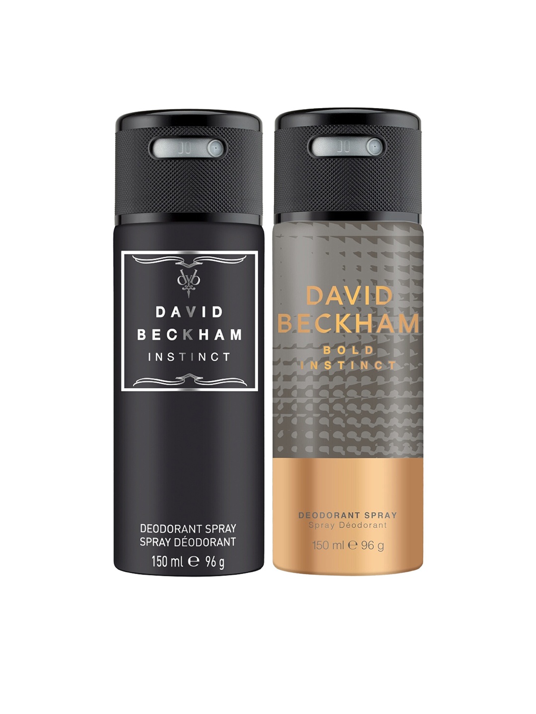 DAVID BECKHAM Men Combo of Instinct & Bold Instinct Deodorant Body Spray - 150 ml Each, Black
DAVID BECKHAM Men Combo of Instinct & Bold Instinct Deodorant Body Spray - 150 ml Each, Black