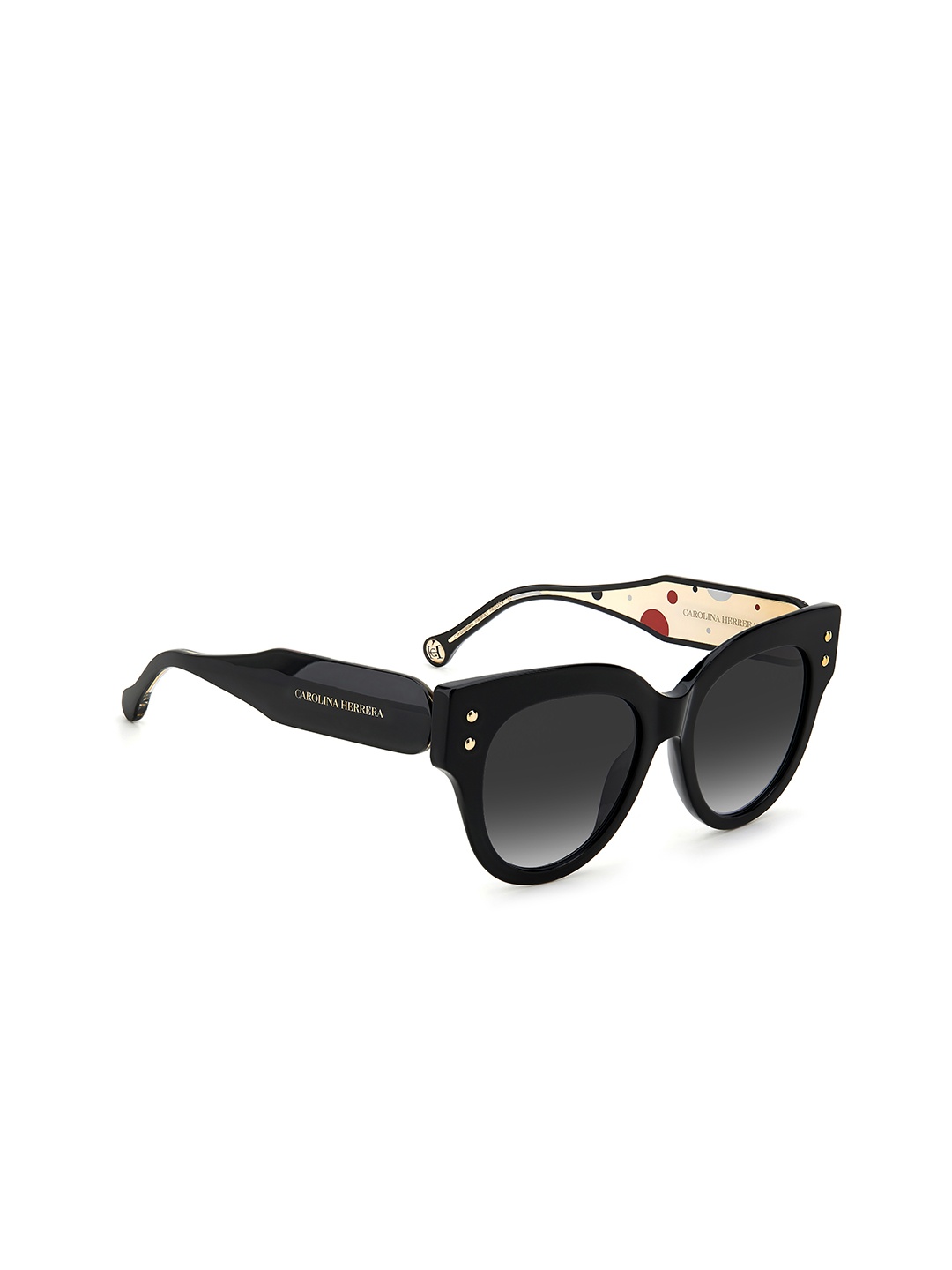 Carolina Herrera Women Grey Lens & Black Round Sunglasses with UV Protected Lens
Carolina Herrera Women Grey Lens & Black Round Sunglasses with UV Protected Lens