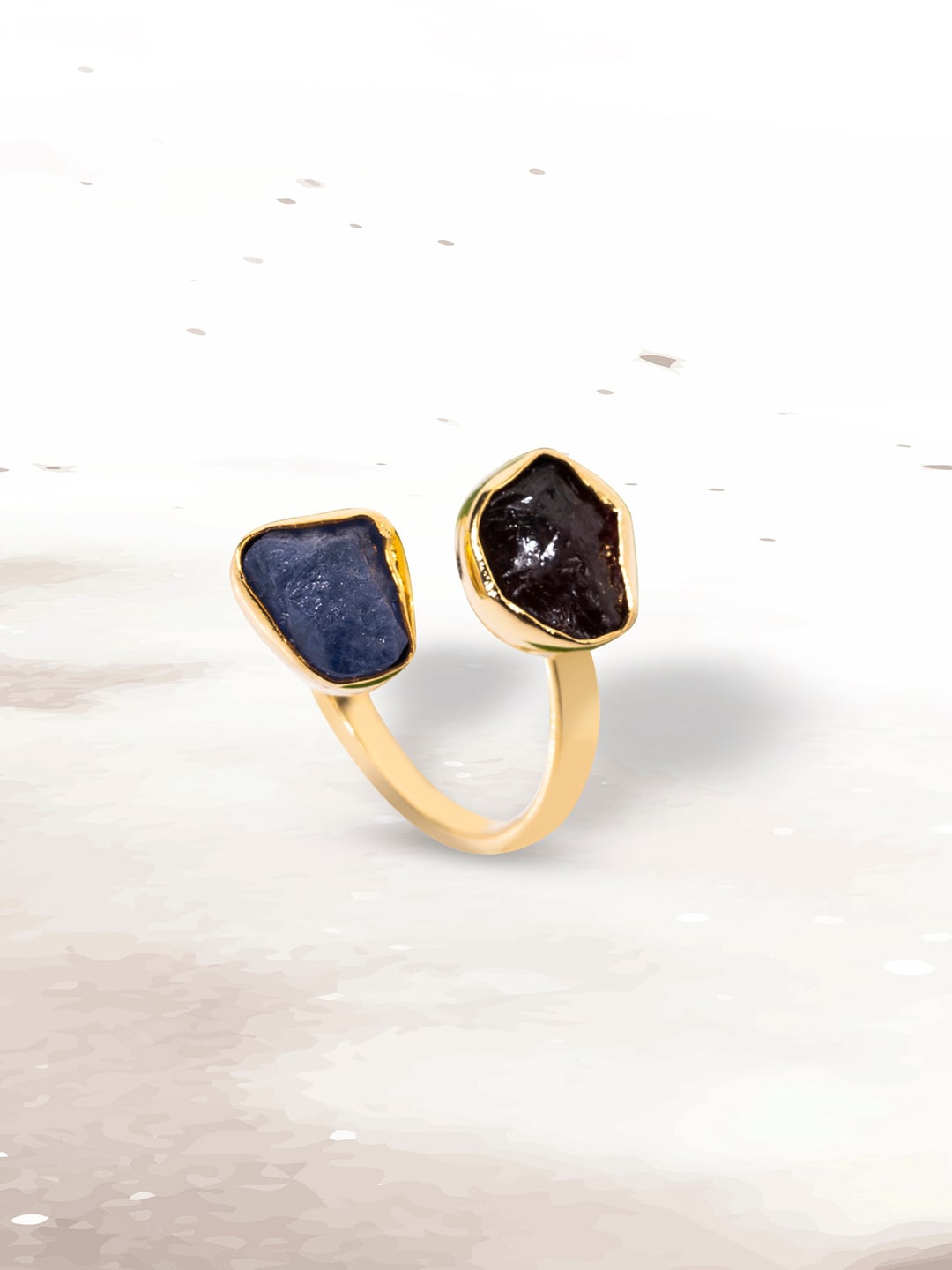March by FableStreet Women Gold-Plated Blue Dual-Crystal Studded Statement Finger Ring
March by FableStreet Women Gold-Plated Blue Dual-Crystal Studded Statement Finger Ring