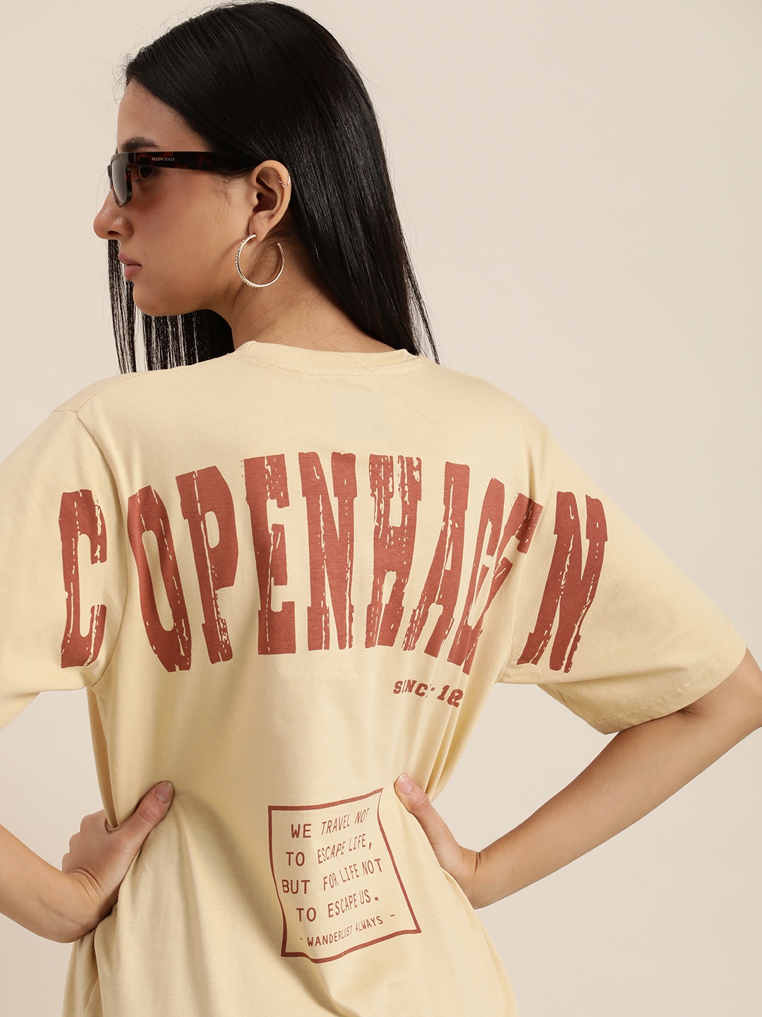 DILLINGER Yellow & Rust Orange Back Graphic Printed Cotton Oversized Longline T-shirt
DILLINGER Yellow & Rust Orange Back Graphic Printed Cotton Oversized Longline T-shirt