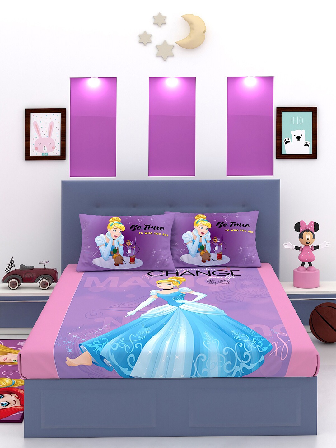 Disney Blue & Purple Cartoon Characters 180 TC Cotton King Bedsheet with 2 Pillow Covers
Disney Blue & Purple Cartoon Characters 180 TC Cotton King Bedsheet with 2 Pillow Covers