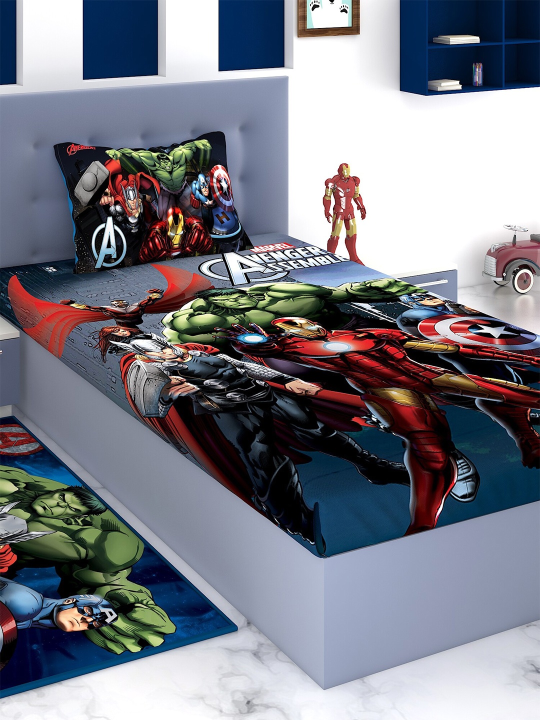 Marvel Blue & Red Cartoon Characters Printed 180 TC Single Bedsheet with 1 Pillow Covers
Marvel Blue & Red Cartoon Characters Printed 180 TC Single Bedsheet with 1 Pillow Covers