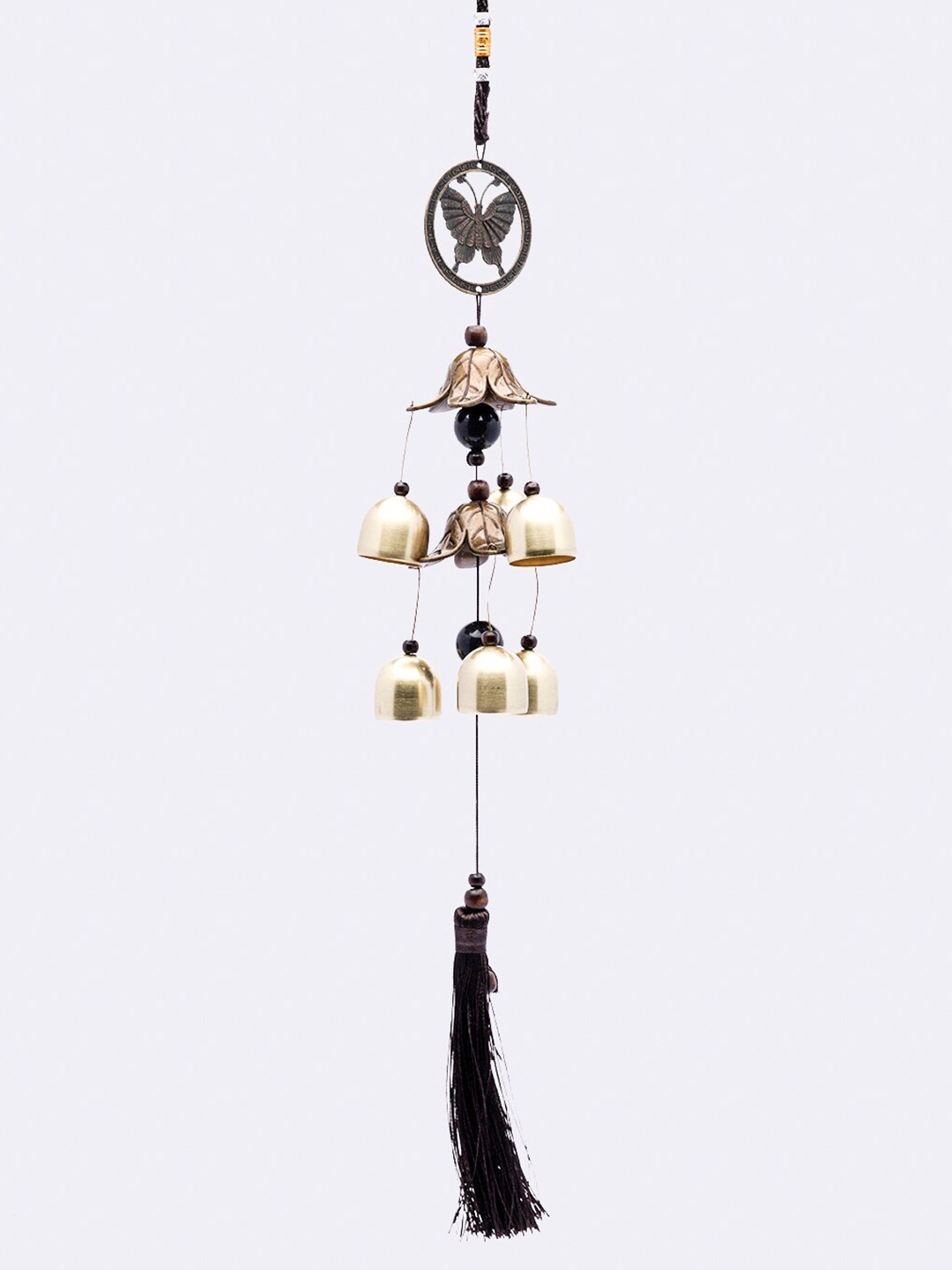 MARKET99 Gold-Toned & Black Windchimes
