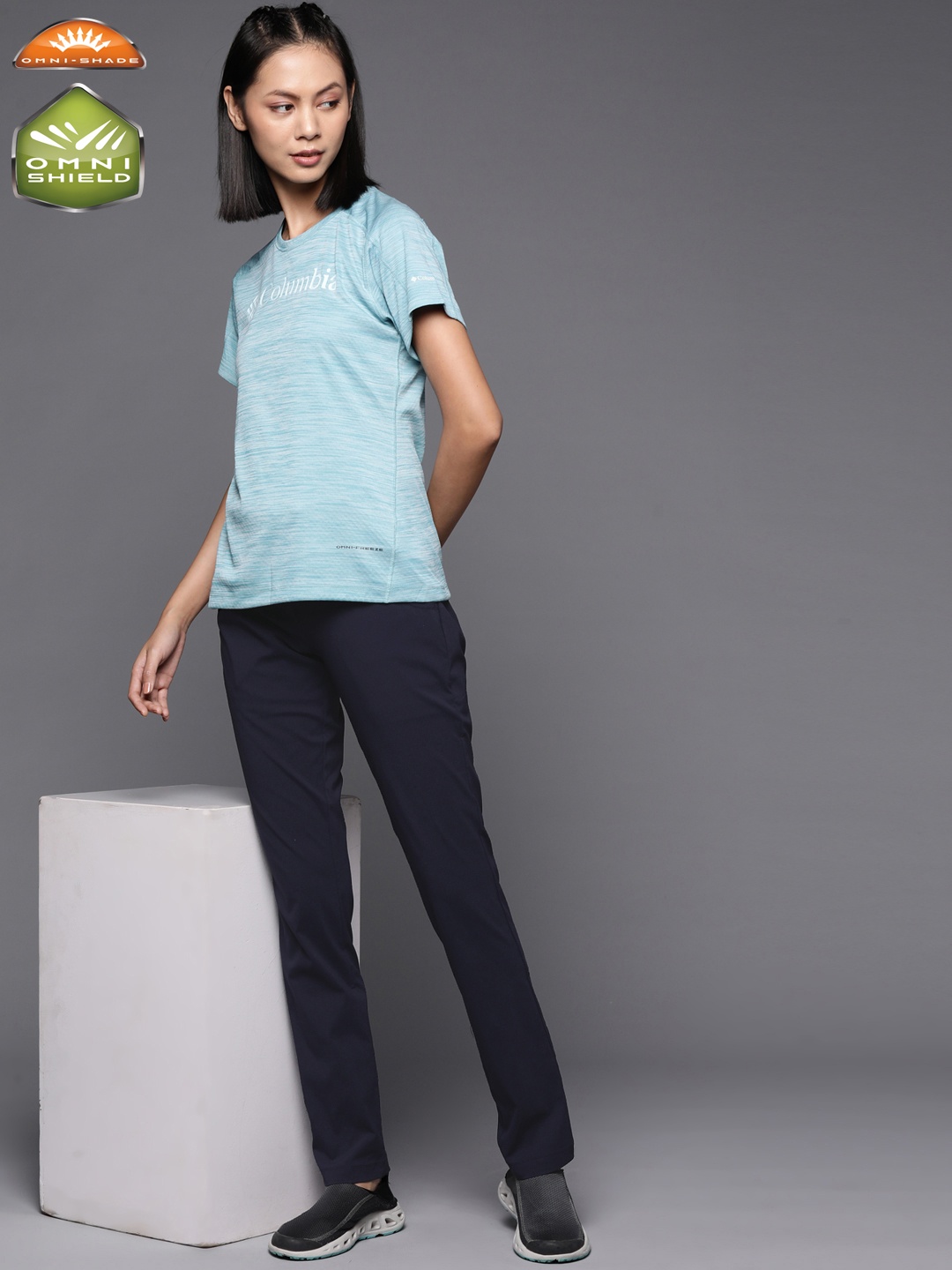 Columbia Women Navy Blue Slim Fit Omni-Shield Omni-Shade Anytime Casual Pull On Pant
Columbia Women Navy Blue Slim Fit Omni-Shield Omni-Shade Anytime Casual Pull On Pant