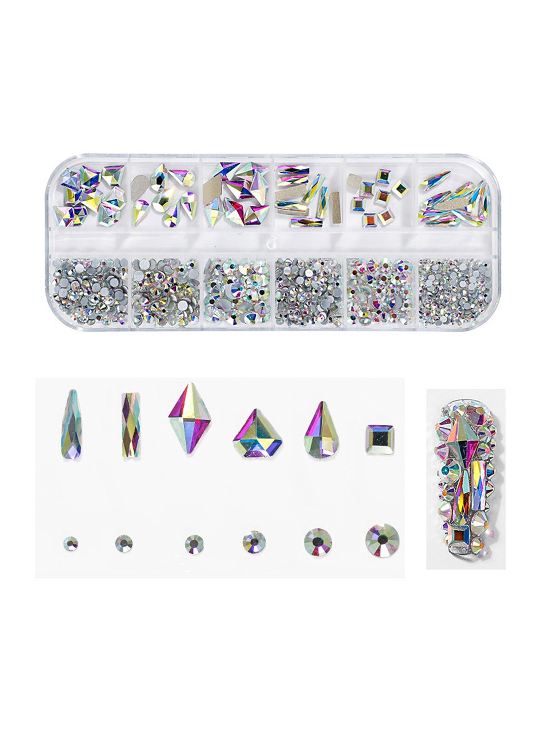 S.A.V.I Rhinestones Decorations Palette DIY Manicure Nail Art Accessories, Transparent
S.A.V.I Rhinestones Decorations Palette DIY Manicure Nail Art Accessories, Transparent