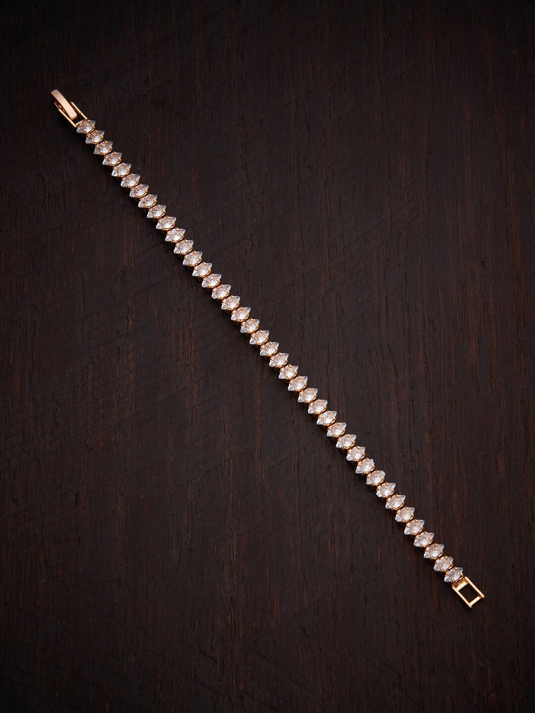 Kushal's Fashion Jewellery Women Gold-Toned & White Cubic Zirconia Gold-Plated Wraparound Bracelet
Kushal's Fashion Jewellery Women Gold-Toned & White Cubic Zirconia Gold-Plated Wraparound Bracelet