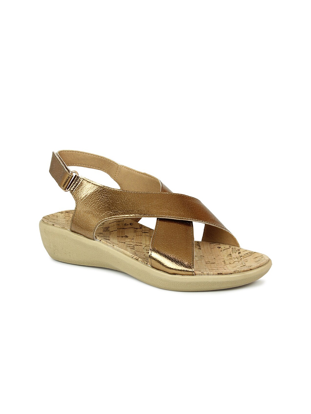 Inc 5 Gold-Toned Wedge Heels