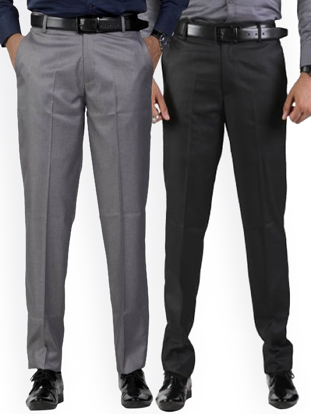 Sam and Jack Men Black & Grey Pack of 2 Smart Chambray Trousers
Sam and Jack Men Black & Grey Pack of 2 Smart Chambray Trousers