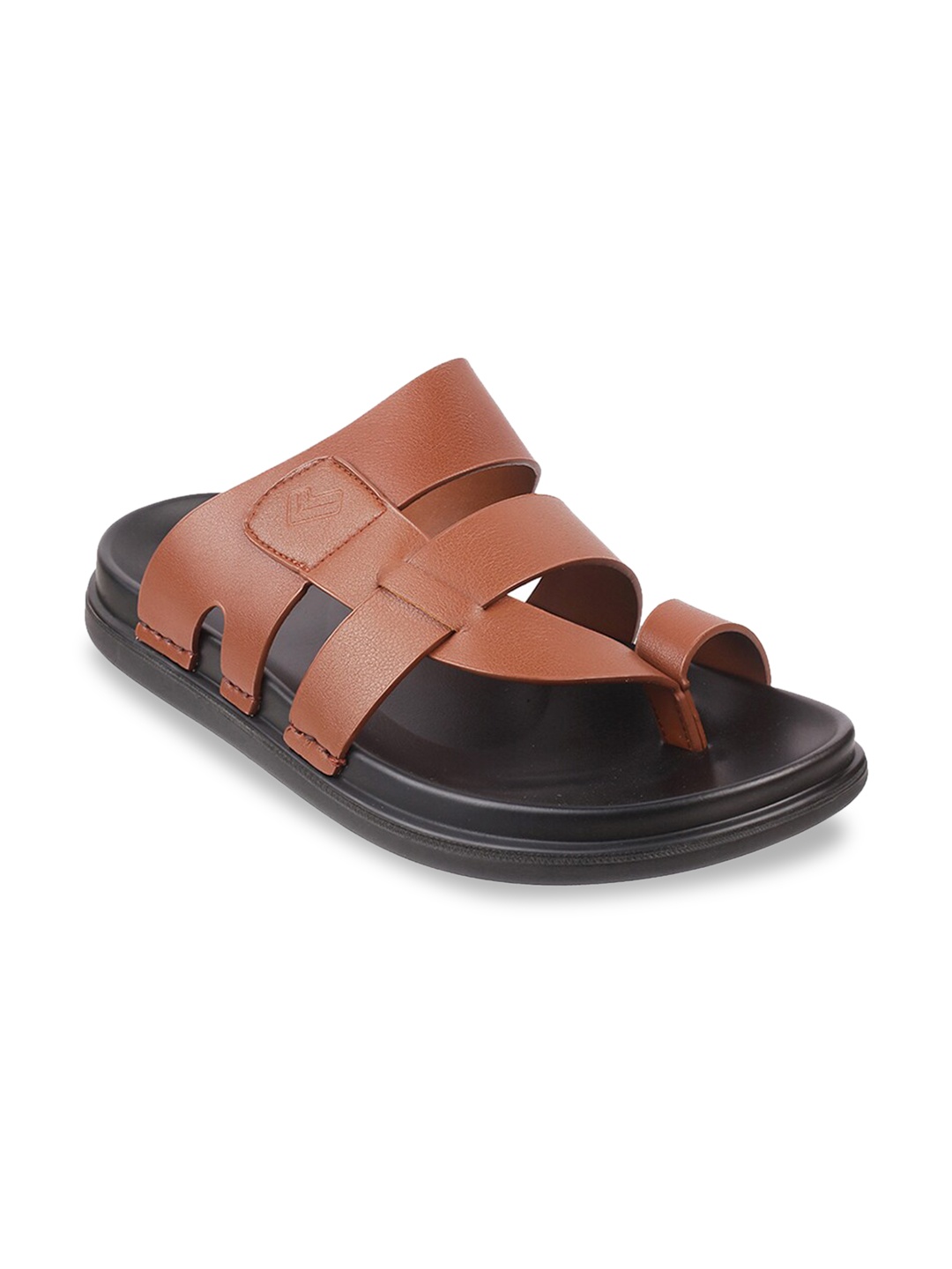 DAVINCHI Men Brown Comfort Sandals