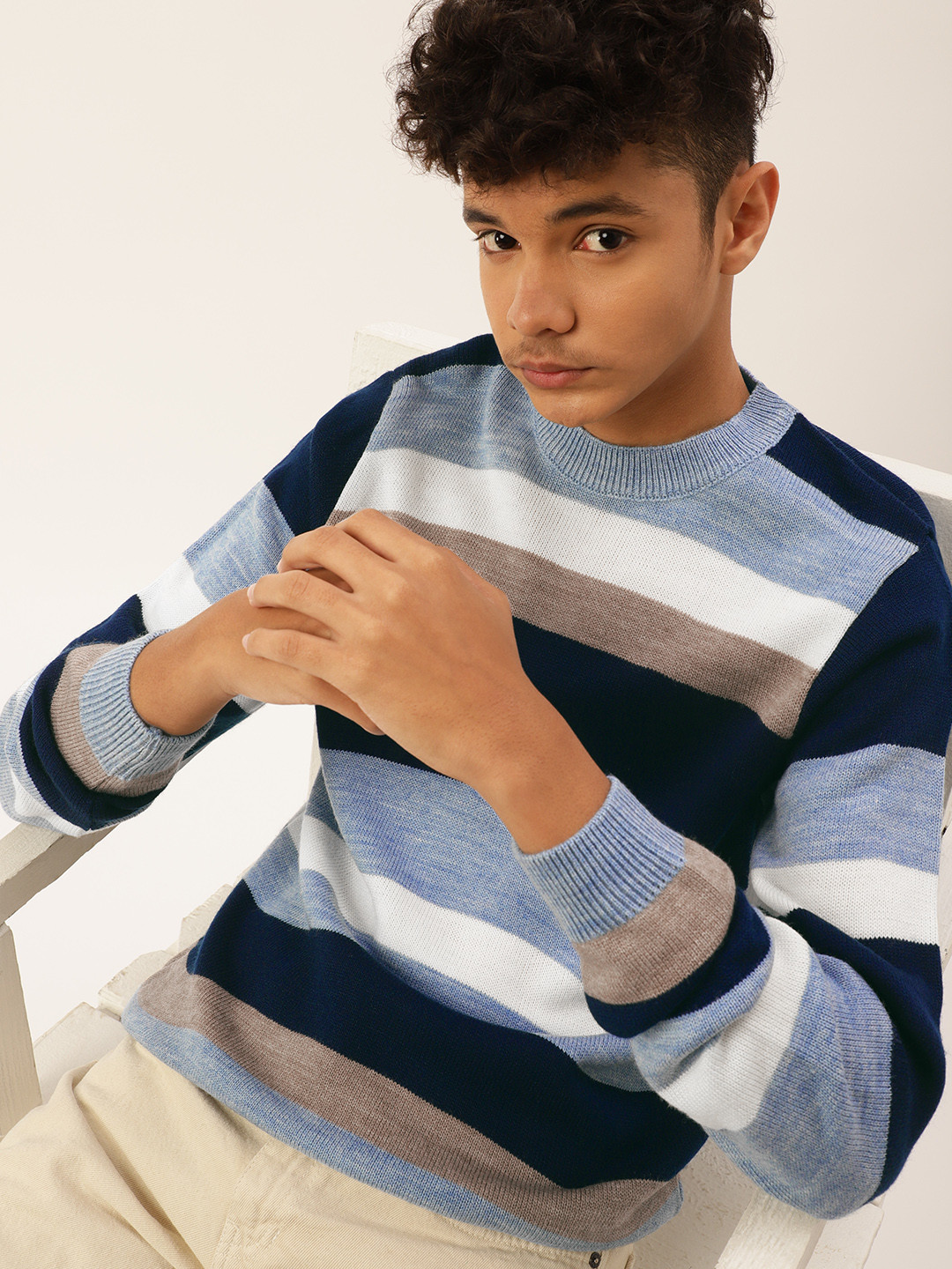Kook N Keech Teens Boys Blue & White Striped Pullover
Kook N Keech Teens Boys Blue & White Striped Pullover
