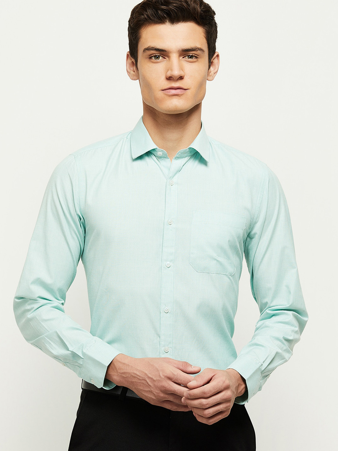 max Men Green Casual Shirt 
max Men Green Casual Shirt