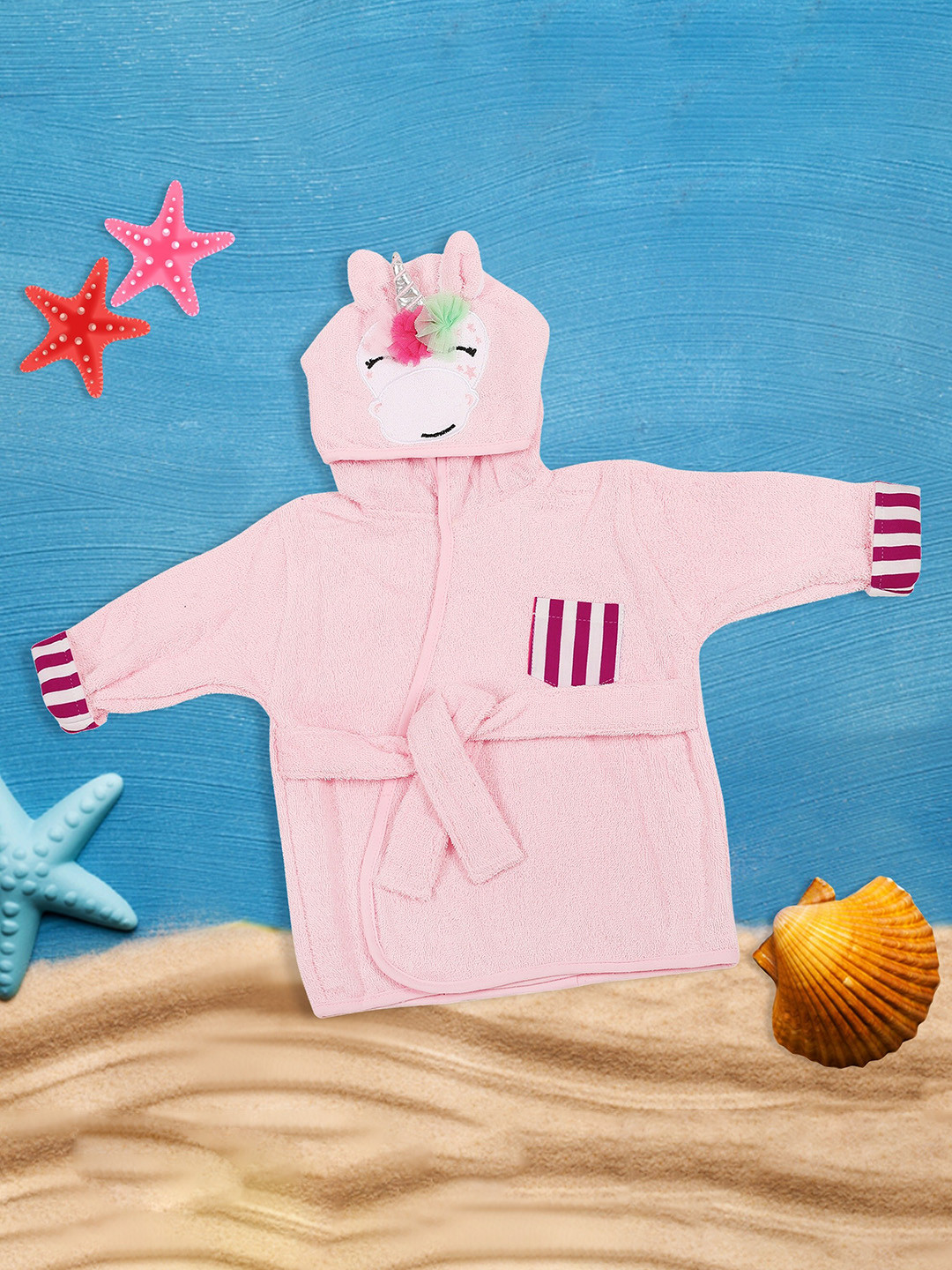 Baby Moo Kids Pink Whimsical Unicorn Printed Bath Robe
Baby Moo Kids Pink Whimsical Unicorn Printed Bath Robe