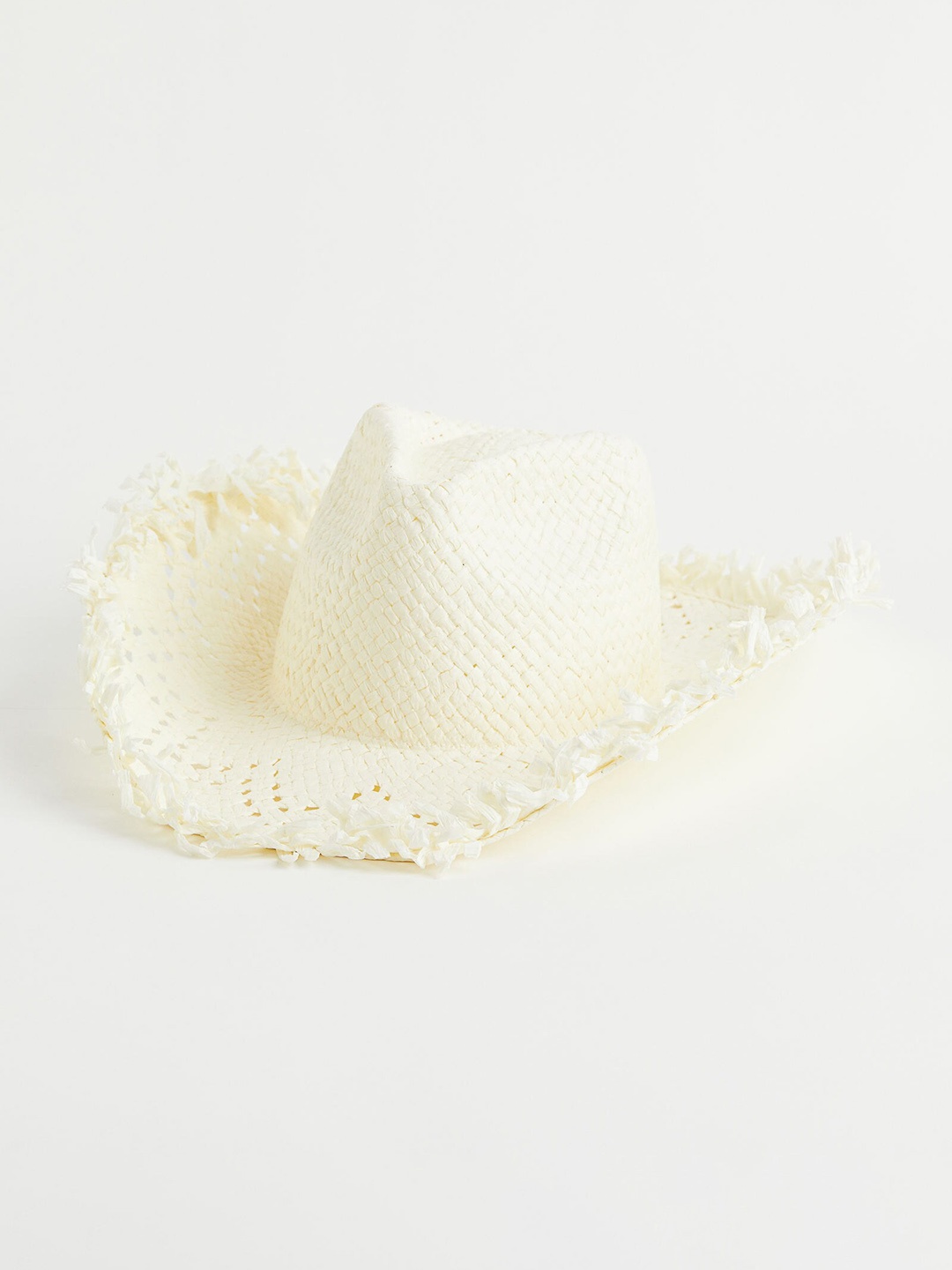 H&M Women Beige Straw Hat