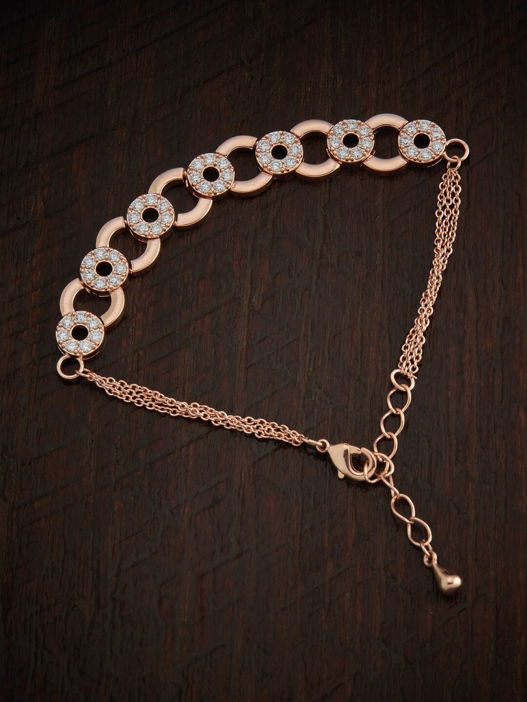 Kushal's Fashion Jewellery Women Rose Gold-Plated & White Cubic Zirconia Wraparound Bracelet
Kushal's Fashion Jewellery Women Rose Gold-Plated & White Cubic Zirconia Wraparound Bracelet