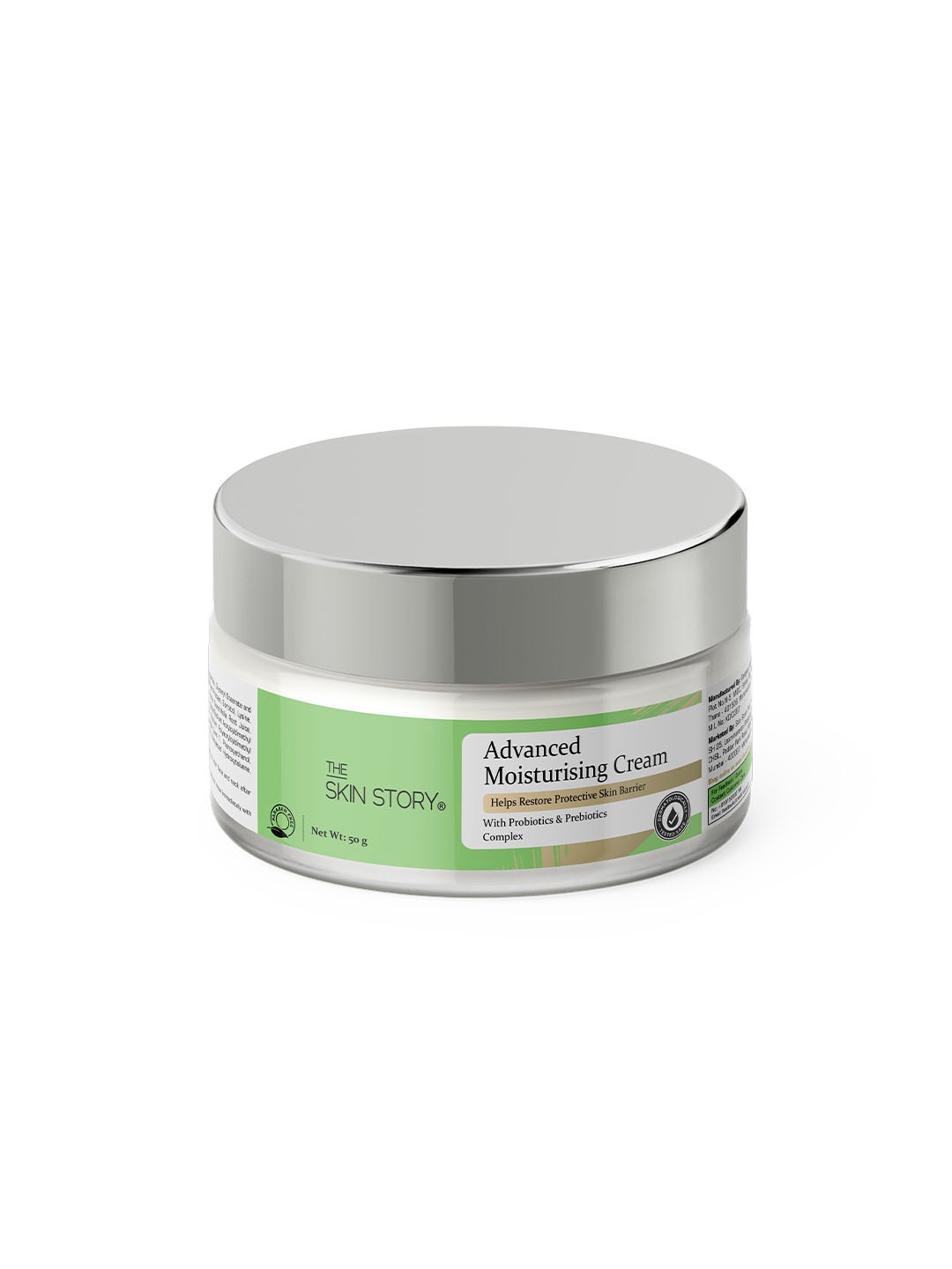 THE SKIN STORY Advanced Moisturising Cream with Probiotics & Prebiotics Complex - 50g, Green
THE SKIN STORY Advanced Moisturising Cream with Probiotics & Prebiotics Complex - 50g, Green