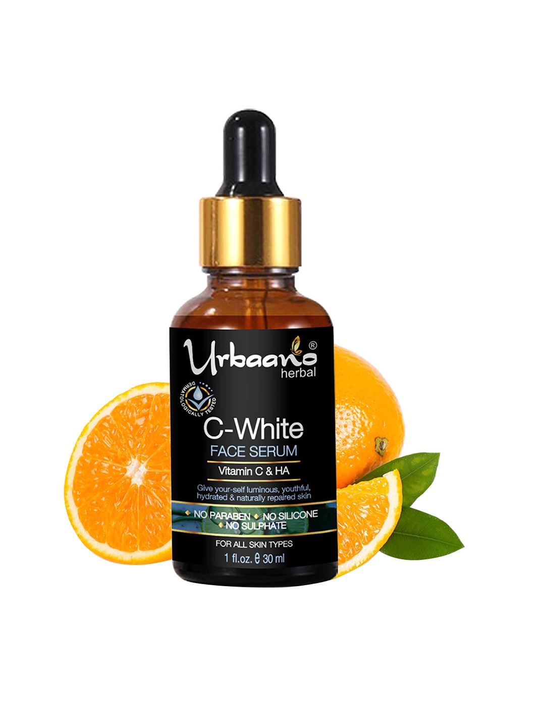 Urbaano Herbal Vitamin C White Face Serum with Hyaluronic Acid for Glowing Skin - 30ml, Black
Urbaano Herbal Vitamin C White Face Serum with Hyaluronic Acid for Glowing Skin - 30ml, Black