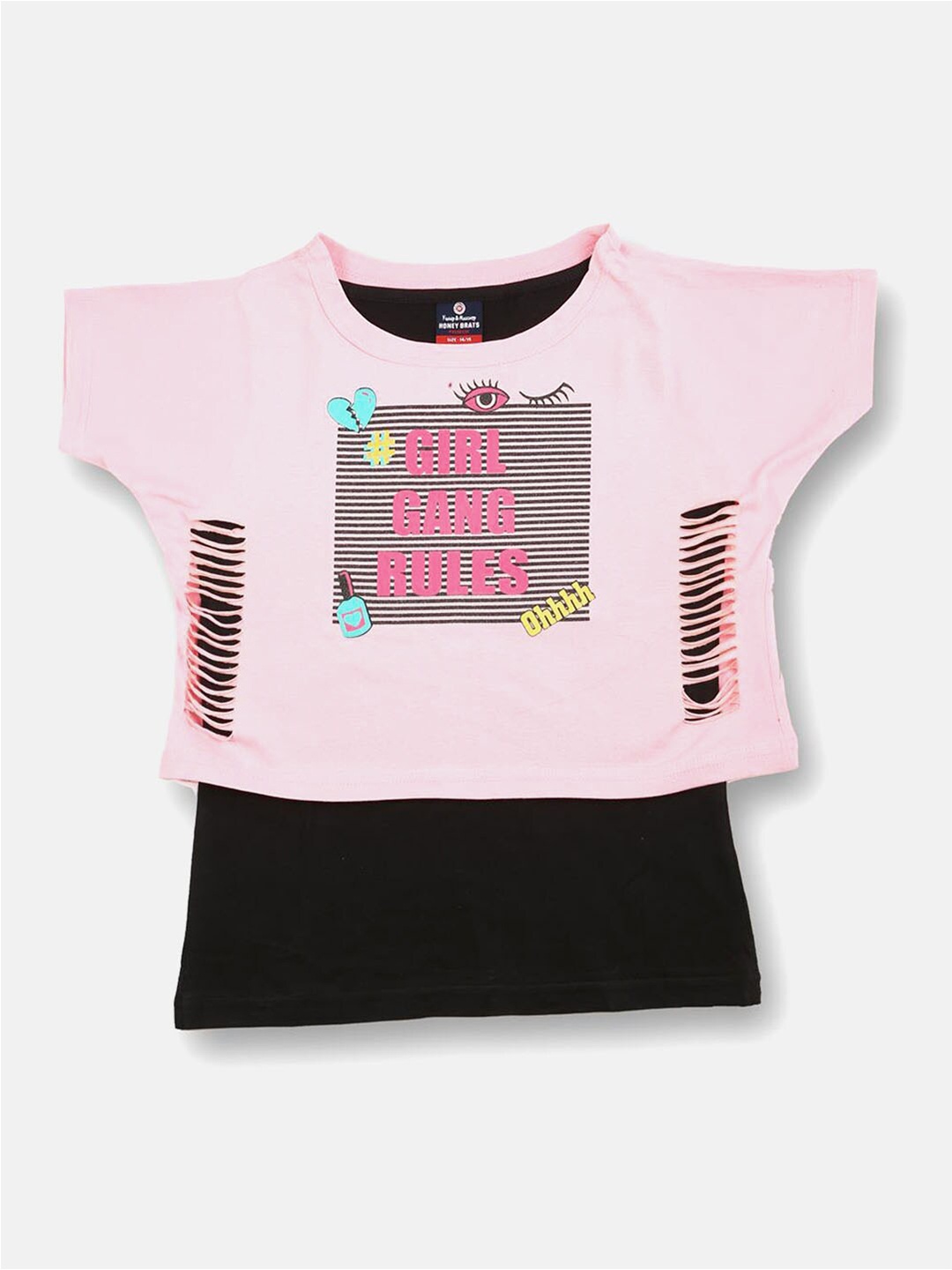 V2 Value & Variety Pink Printed Top