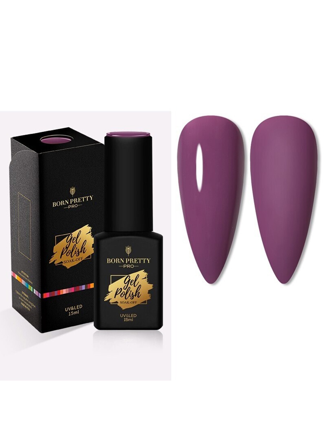 BORN PRETTY Pro Color Trubuty Series Soak Off UV Gel Nail Polish - Shade 23, Purple
BORN PRETTY Pro Color Trubuty Series Soak Off UV Gel Nail Polish - Shade 23, Purple