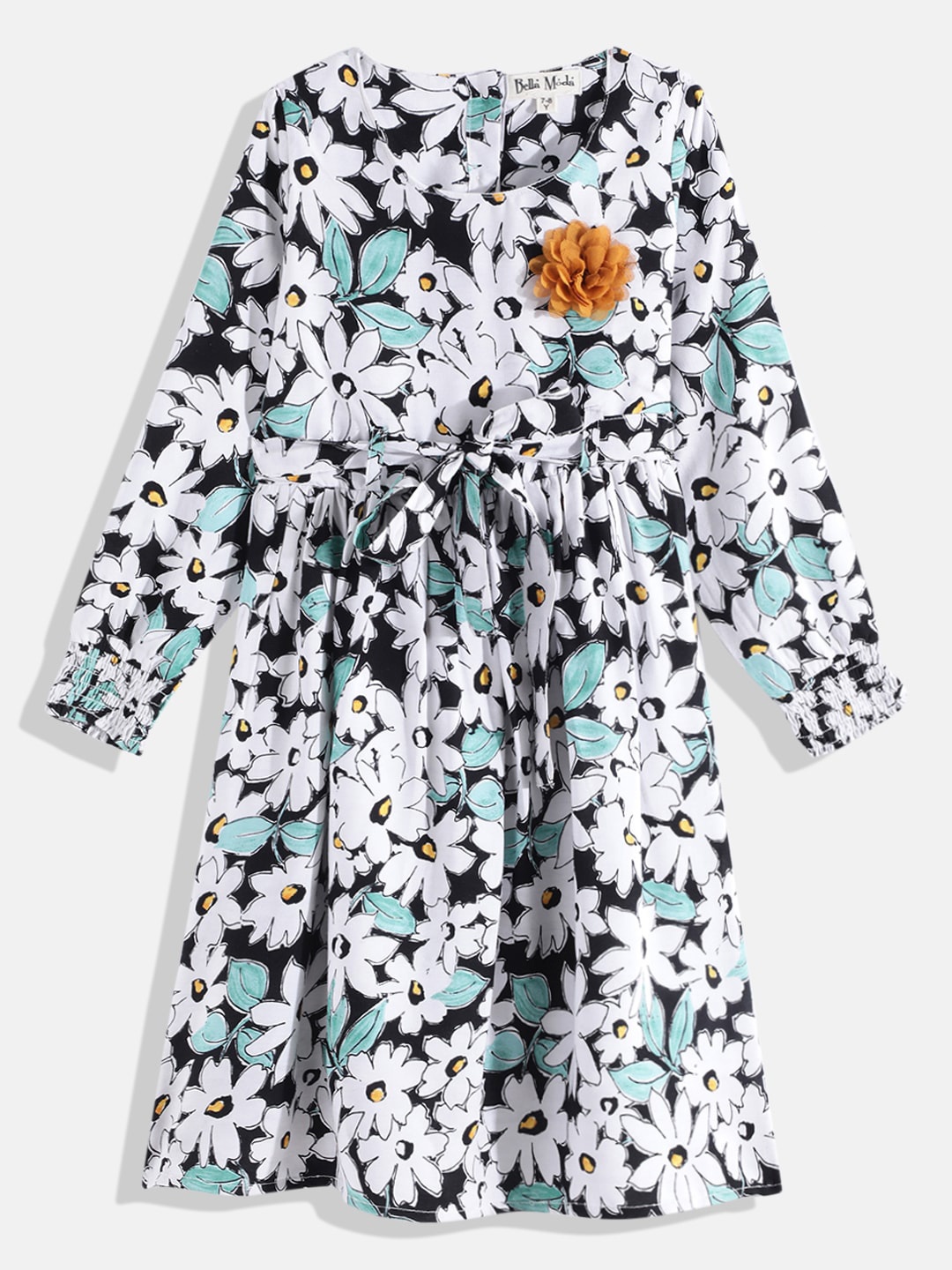 Bella Moda White Floral Dress