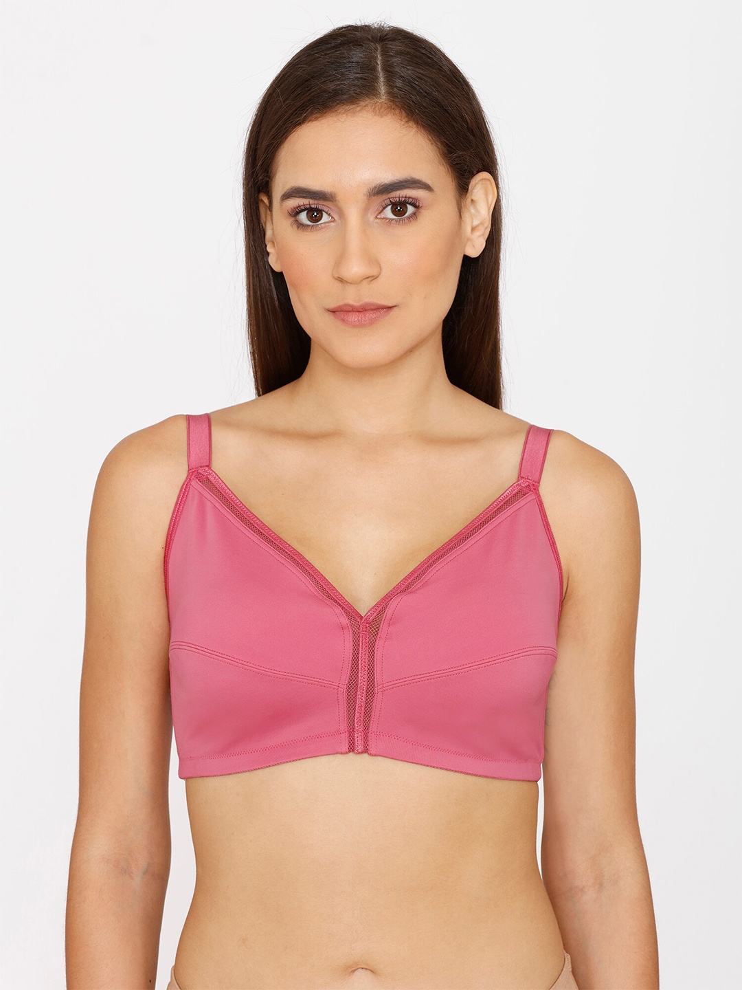 Zivame Pink Non-Wired Bra