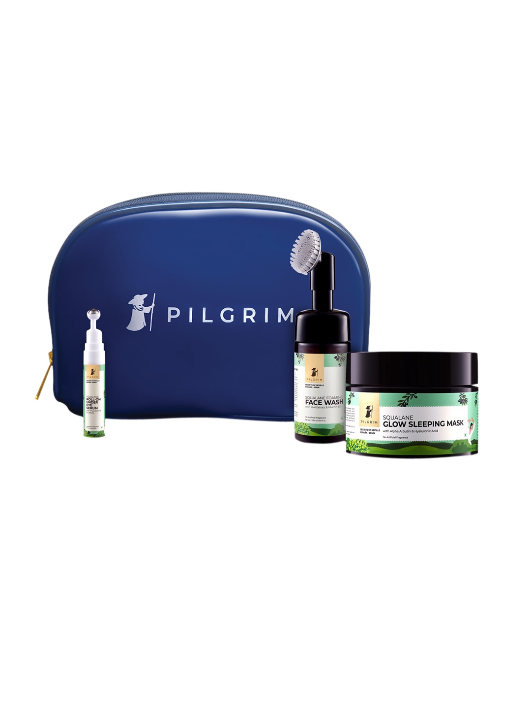 Pilgrim Roll On Under Eye Serum Glow Sleeping Mask & Face Wash with Vanity Bag, Green
Pilgrim Roll On Under Eye Serum Glow Sleeping Mask & Face Wash with Vanity Bag, Green