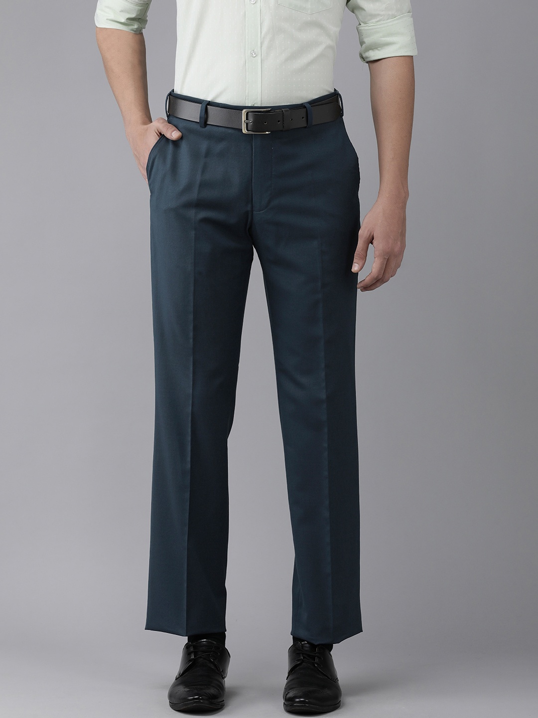 Park Avenue Men Blue Trousers