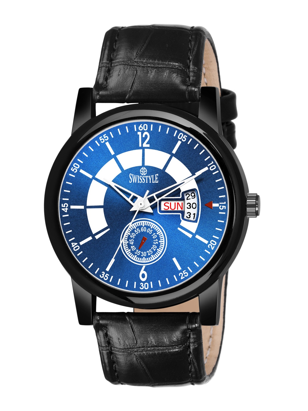 SWISSTYLE Men Blue Brass Printed Dial & Black Textured Straps Analogue Watch SS-GR922
SWISSTYLE Men Blue Brass Printed Dial & Black Textured Straps Analogue Watch SS-GR922