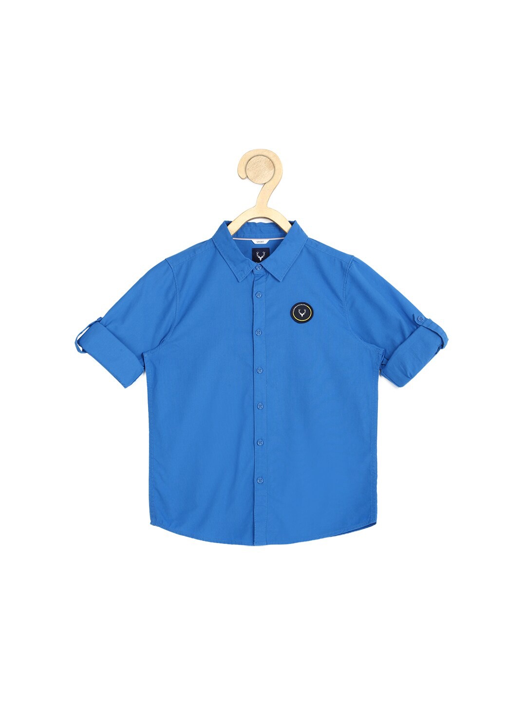 

Allen Solly Junior Boys Blue Slim Fit 100% Cotton Casual Shirt