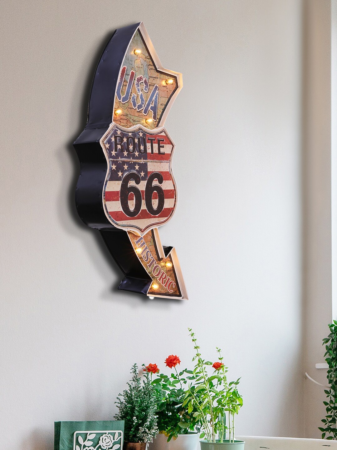 HomeTown Route66 Wall Decor Multi color Historic USA Led Metal Wall Decor
HomeTown Route66 Wall Decor Multi color Historic USA Led Metal Wall Decor
