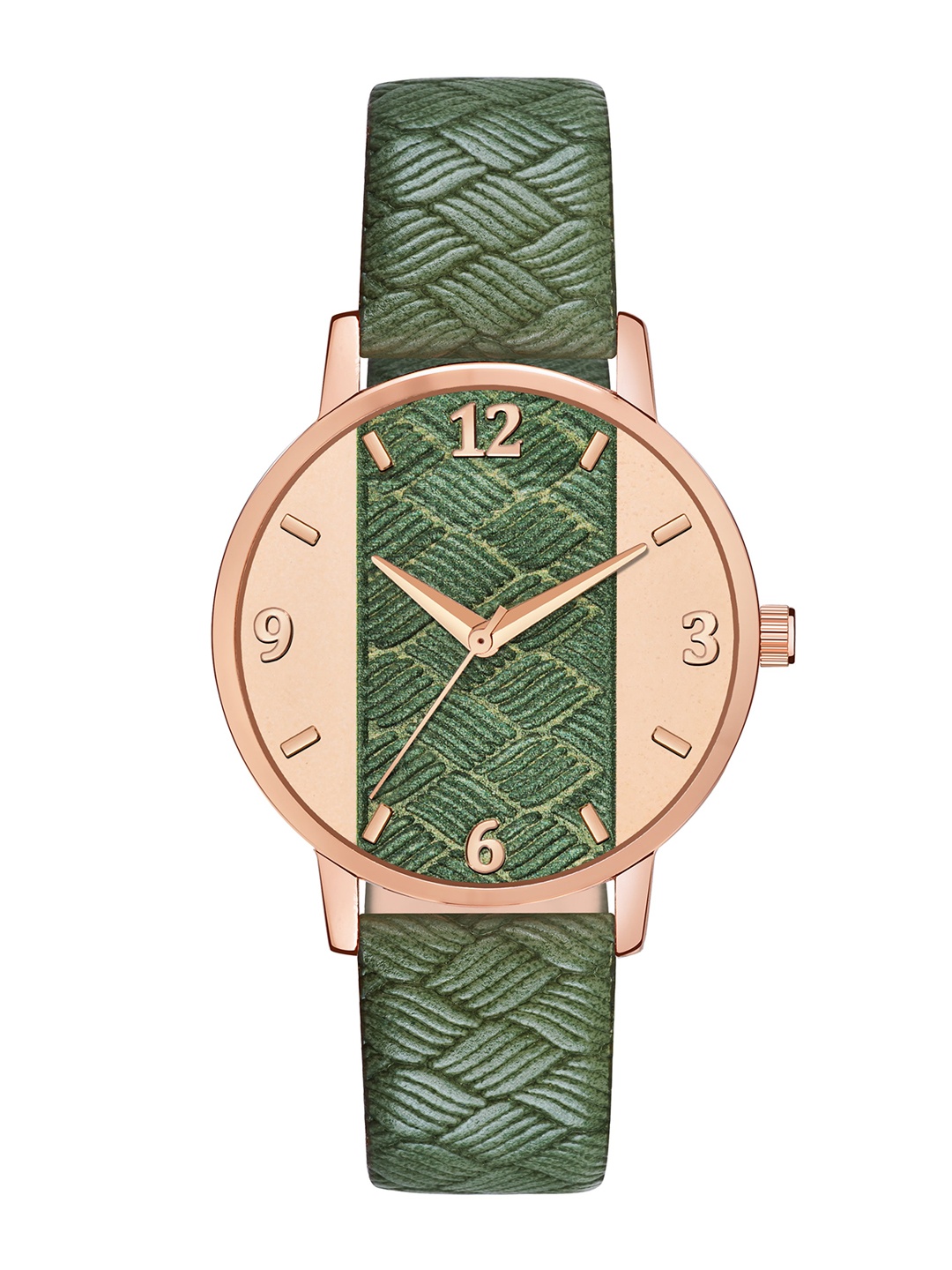 PERCLUTION ENTERPRISE Women Green Printed Dial & Green Leather Straps Analogue Watch
PERCLUTION ENTERPRISE Women Green Printed Dial & Green Leather Straps Analogue Watch