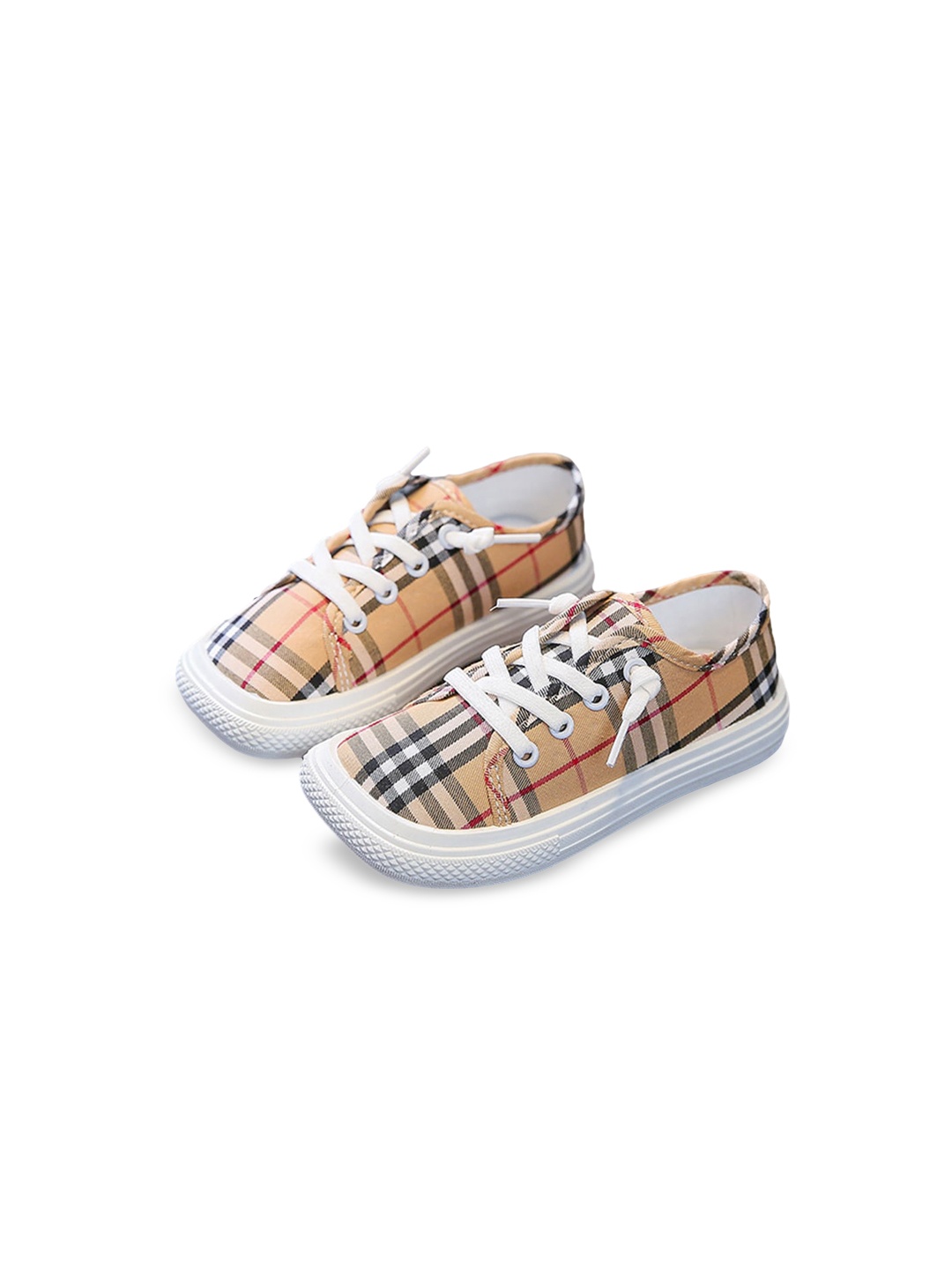 Hopscotch Boys Yellow Printed Sneakers