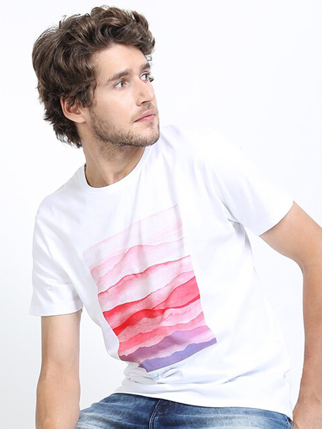 HIGHLANDER Men White Round Neck Slim Fit T-shirt
HIGHLANDER Men White Round Neck Slim Fit T-shirt