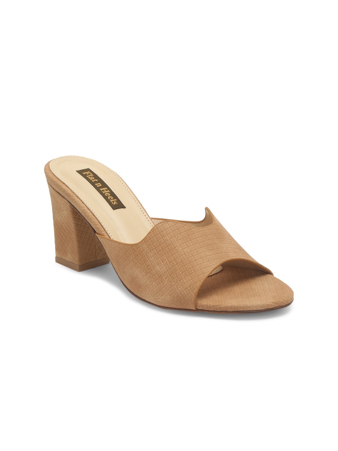 Flat n Heels Women Tan Block Heels