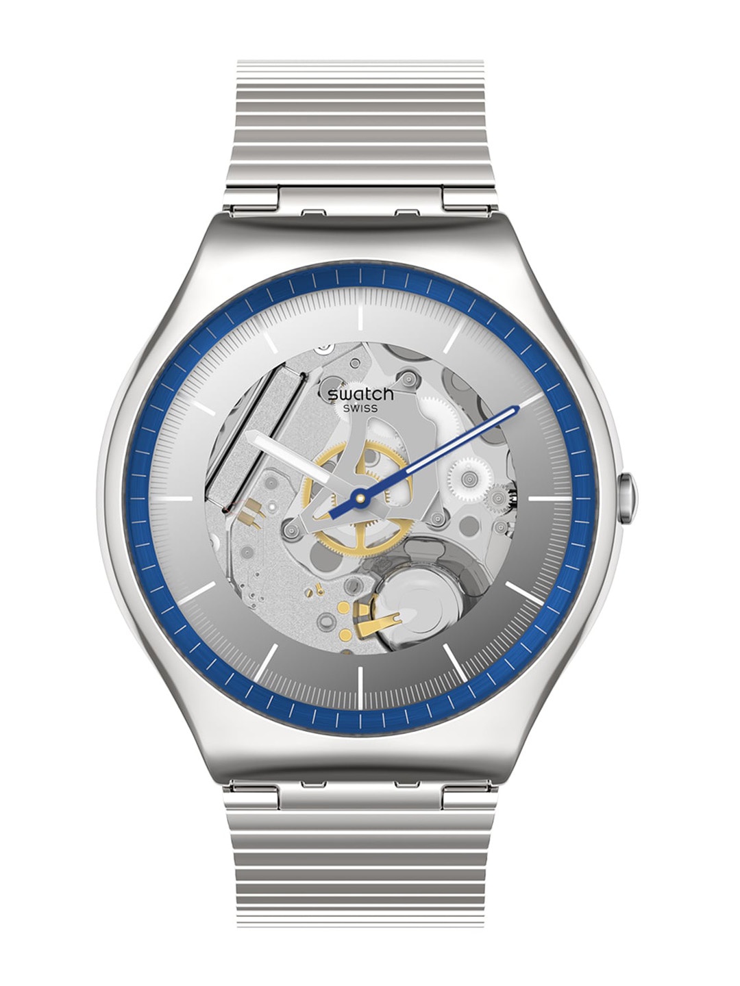 Swatch Unisex Skeleton Dial & Stainless Steel Bracelet Style Straps Analogue Watch SS07S116GG, Grey
Swatch Unisex Skeleton Dial & Stainless Steel Bracelet Style Straps Analogue Watch SS07S116GG, Grey