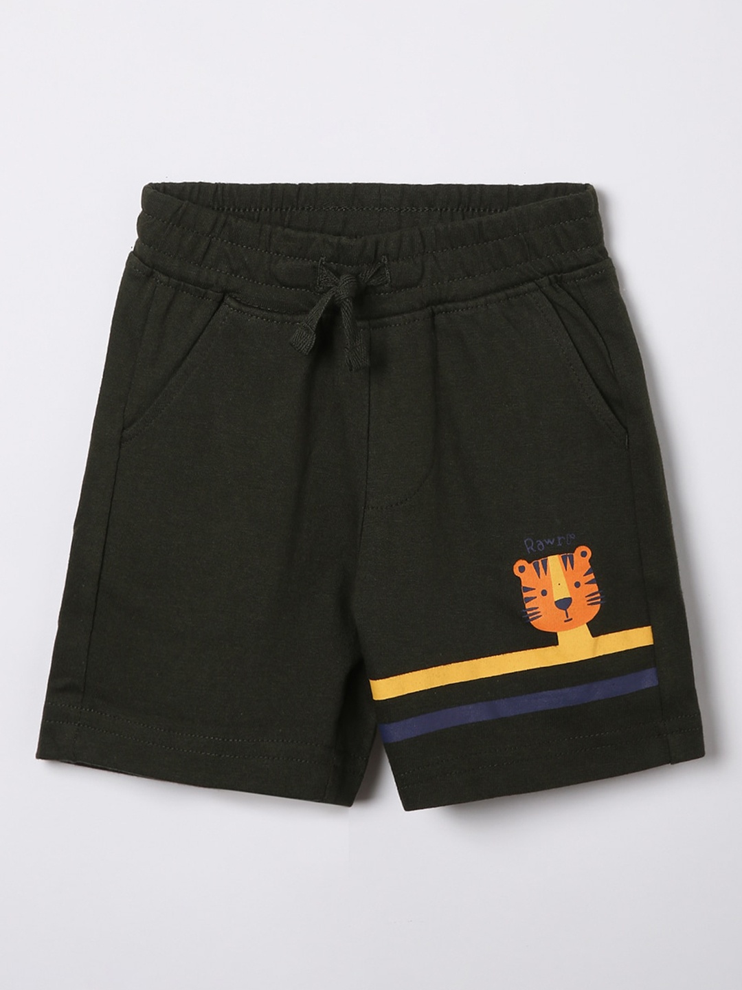 Juniors by Lifestyle Boys Olive Green Shorts