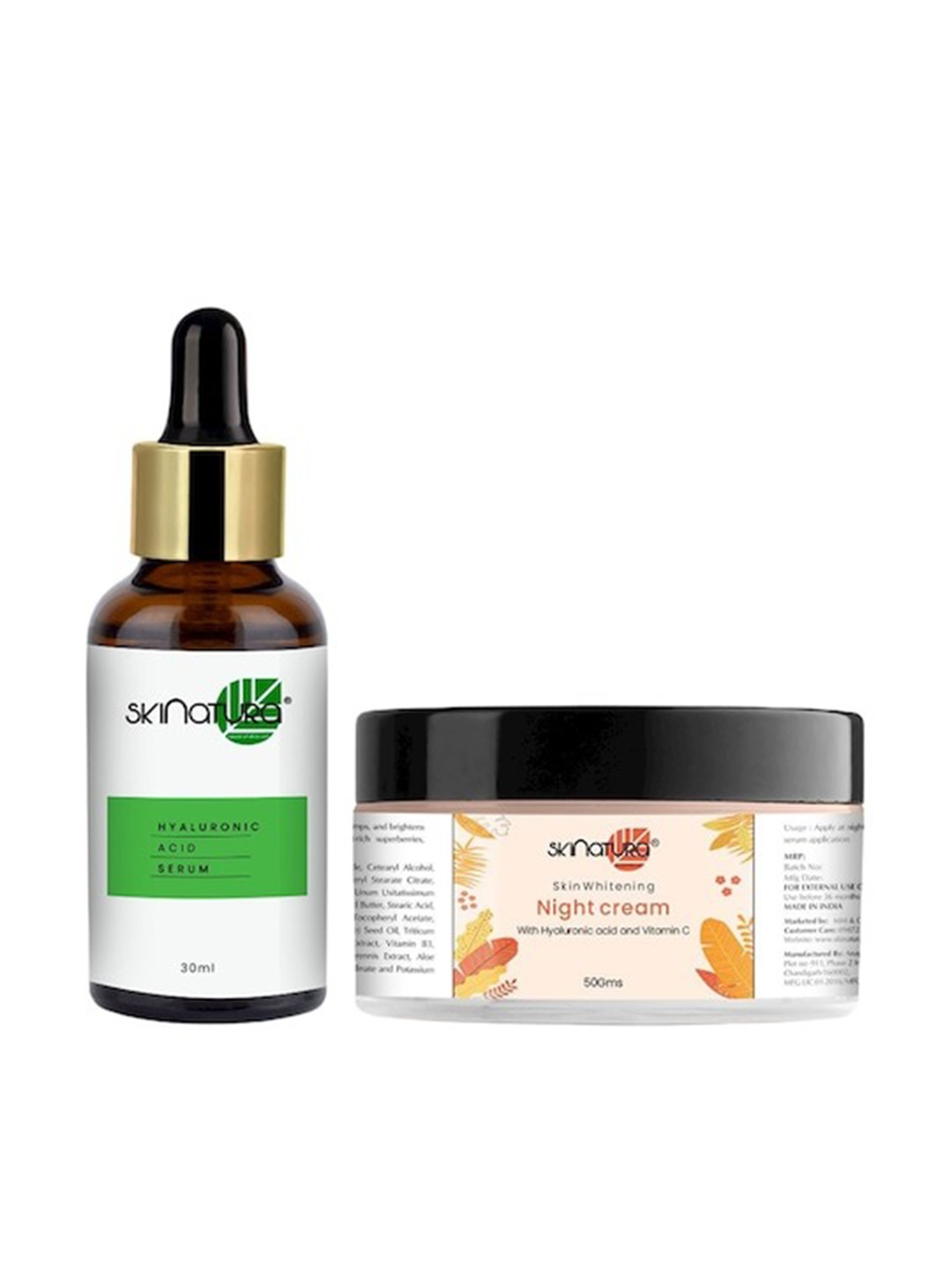 Skinatura Combo of Hyaluronic Acid Serum 30 ml & Skin Whitening Night Cream 50 g, Green
Skinatura Combo of Hyaluronic Acid Serum 30 ml & Skin Whitening Night Cream 50 g, Green