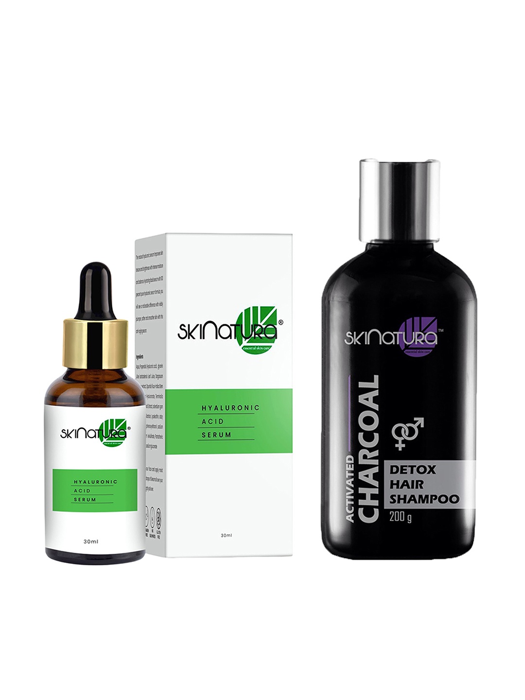 Skinatura Combo of Hyaluronic Acid Serum 30 ml & Activated Charcoal Detox Shampoo 200 g, Green
Skinatura Combo of Hyaluronic Acid Serum 30 ml & Activated Charcoal Detox Shampoo 200 g, Green
