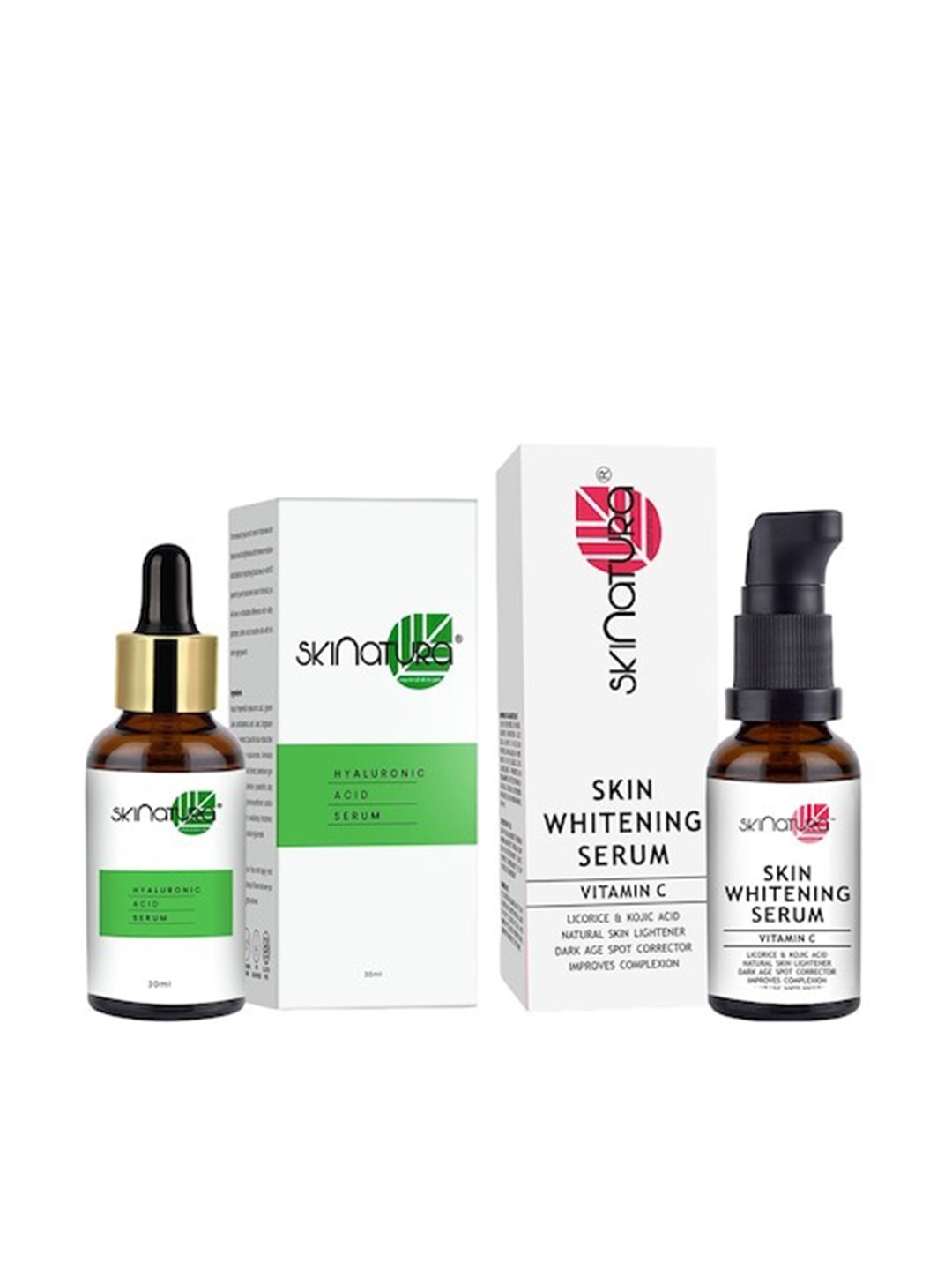 Skinatura Combo of Hyaluronic Acid Face Serum & Skin Whitening Face Serum - 30 ml Each, Green
Skinatura Combo of Hyaluronic Acid Face Serum & Skin Whitening Face Serum - 30 ml Each, Green