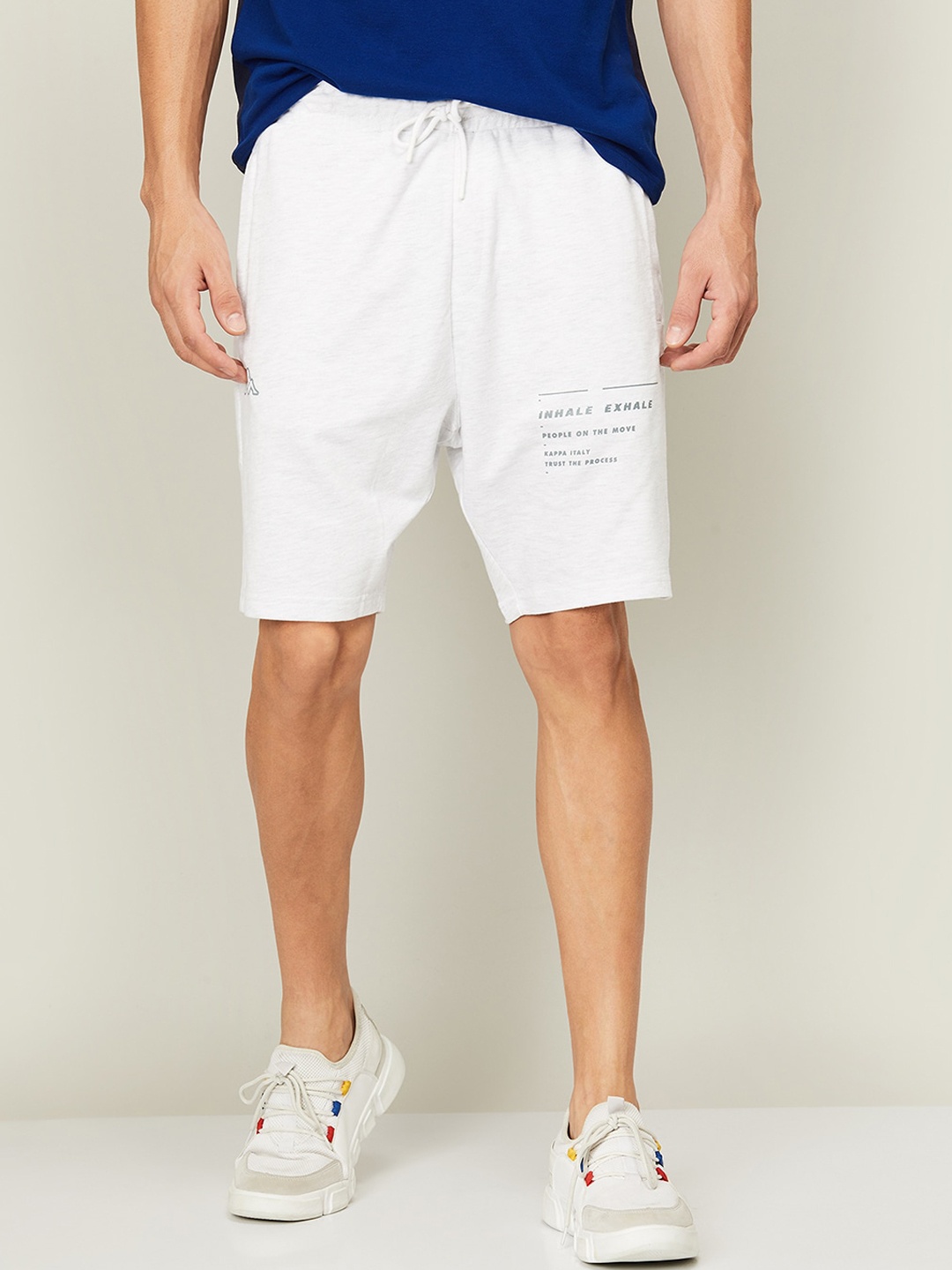 Kappa Men Grey Cotton Shorts