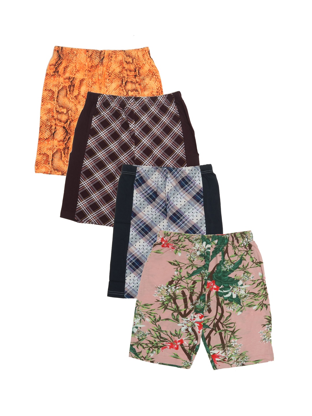 OLIVE MIST Boys Pack of 4 Multicoloured Printed Antimicrobial Cotton Regular Shorts, Multi
OLIVE MIST Boys Pack of 4 Multicoloured Printed Antimicrobial Cotton Regular Shorts, Multi