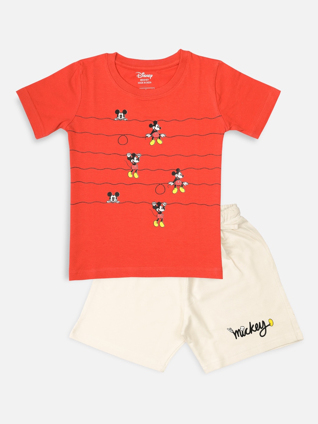 Nap Chief Unisex Kids Rust & Cream-Coloured Mickey Mouse Printed Pure Cotton Night suit
Nap Chief Unisex Kids Rust & Cream-Coloured Mickey Mouse Printed Pure Cotton Night suit