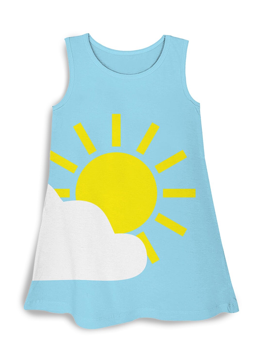 Hopscotch Girls Blue A-Line Dress