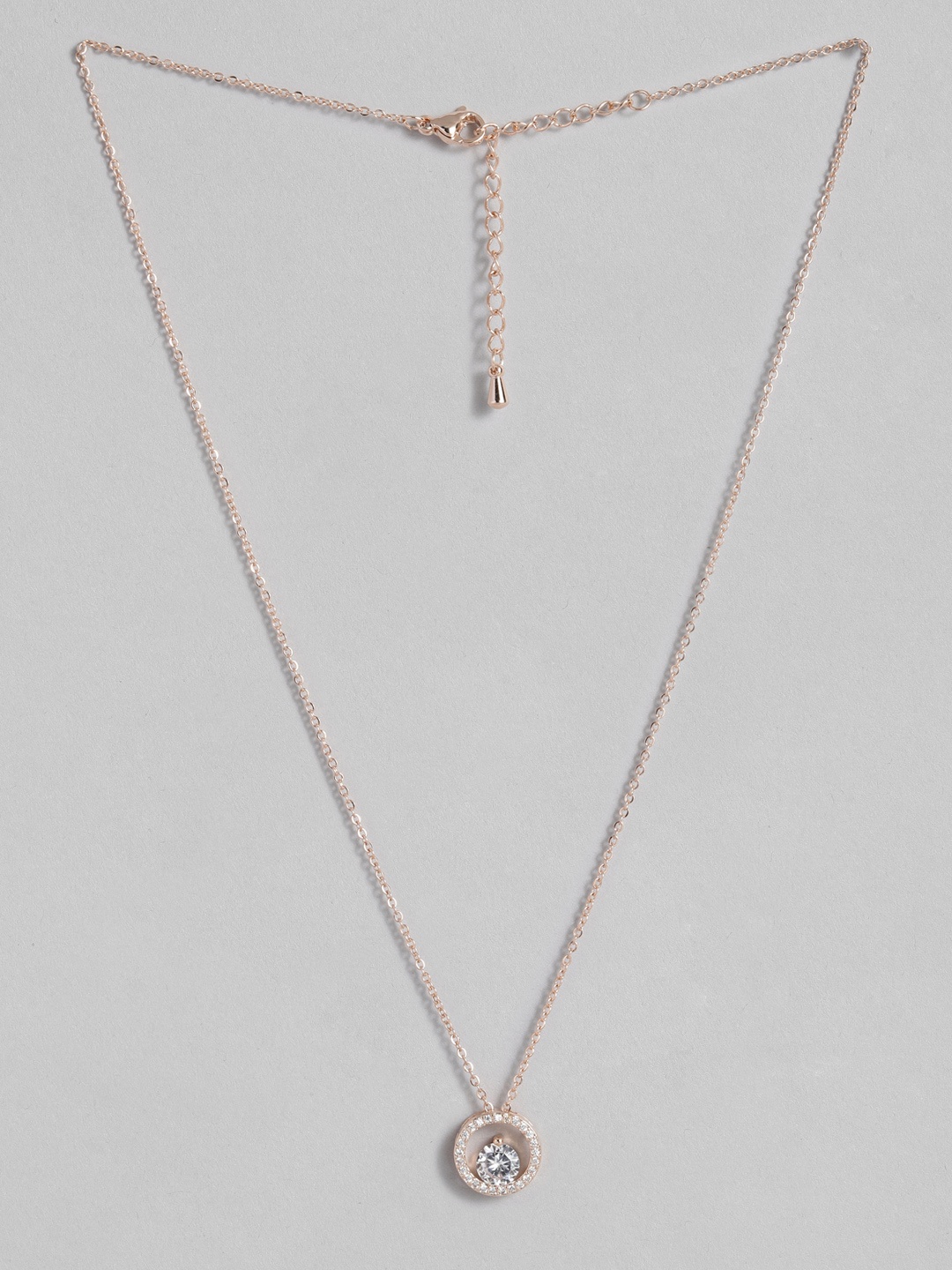Peora Rose Gold Plated Chain With Pendant
