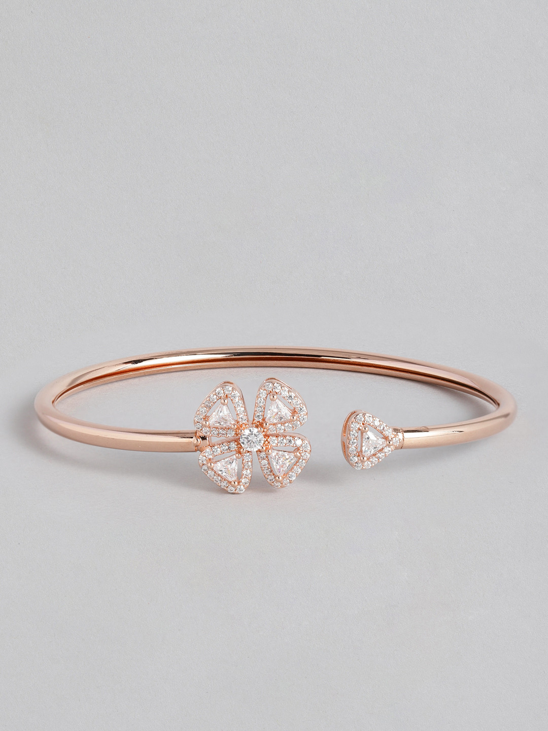 Peora Women Rose Gold American Diamond Rose Gold-Plated Kada Bracelet
Peora Women Rose Gold American Diamond Rose Gold-Plated Kada Bracelet