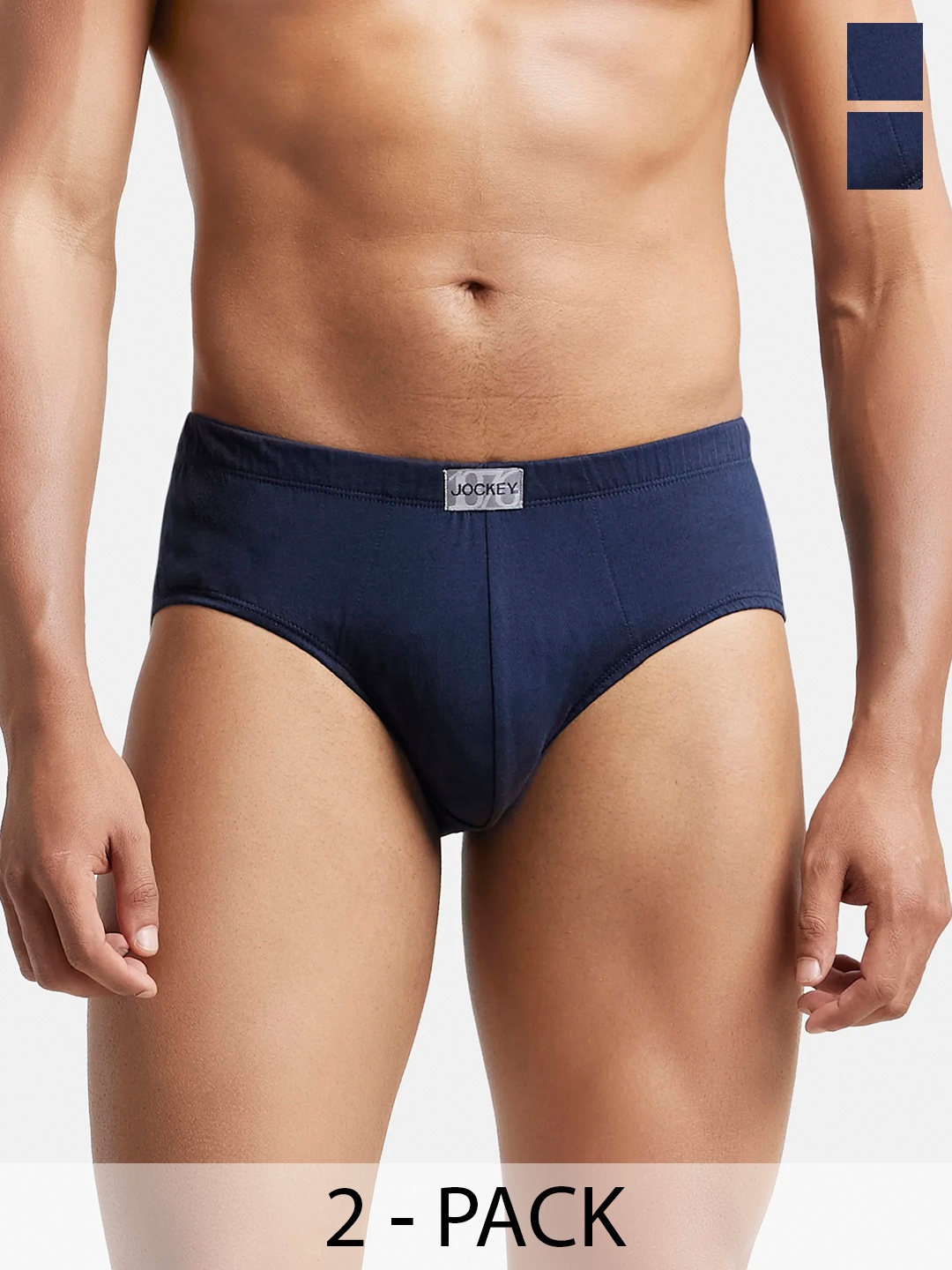 Jockey Pack Of 2 Super Combed Cotton Solid Brief with Ultrasoft Concealed Waistband-8035, Navy blue
Jockey Pack Of 2 Super Combed Cotton Solid Brief with Ultrasoft Concealed Waistband-8035, Navy blue