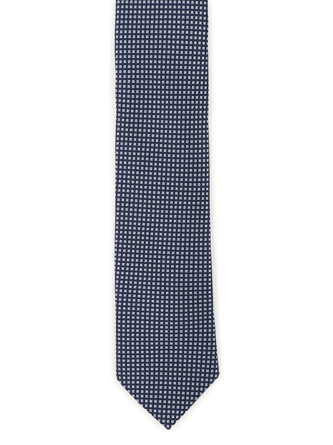 Allen Solly Men Navy Blue & White Printed Broad Tie