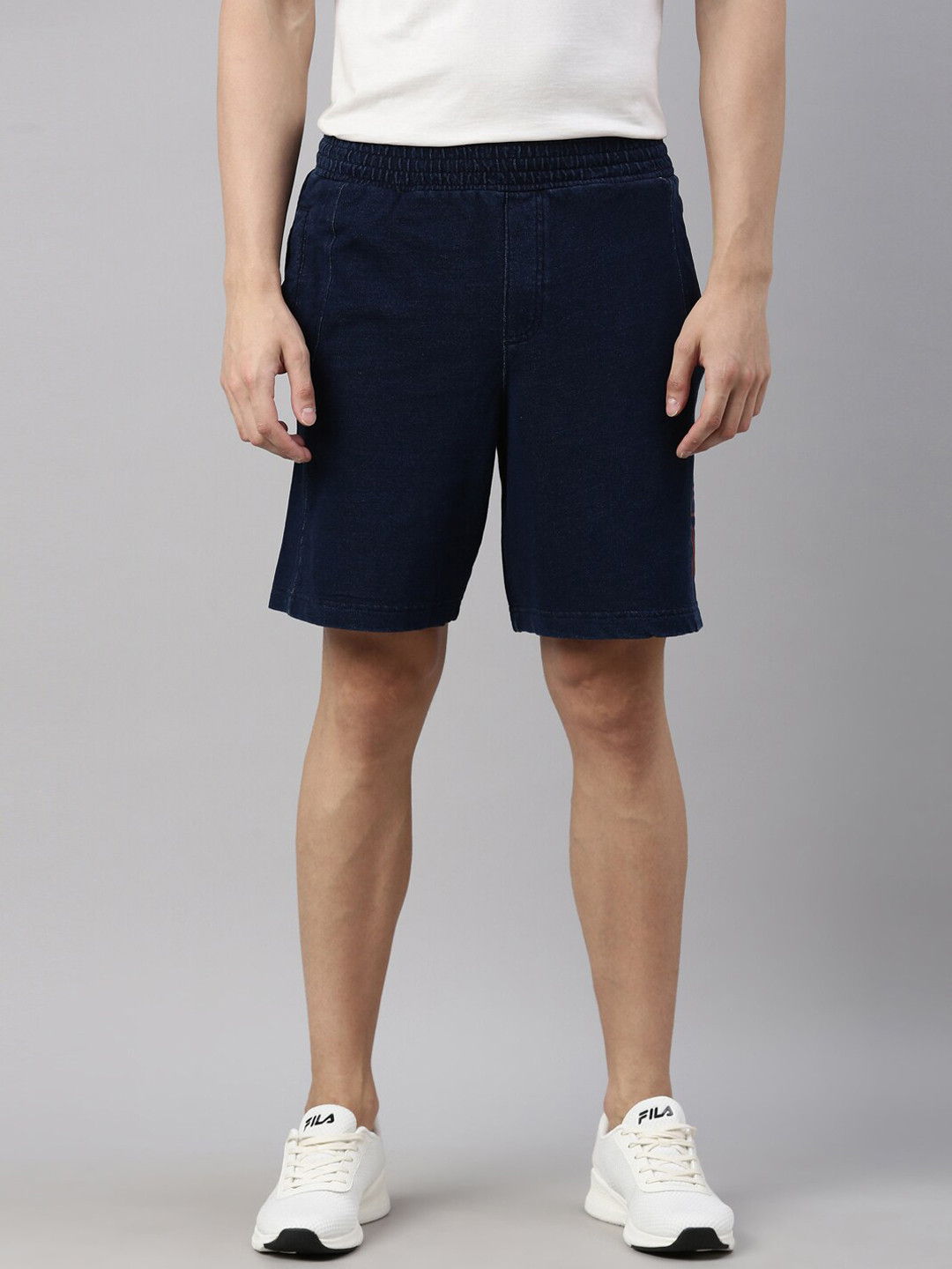 FILA Men Blue Training or Gym Cotton Sports Shorts
FILA Men Blue Training or Gym Cotton Sports Shorts